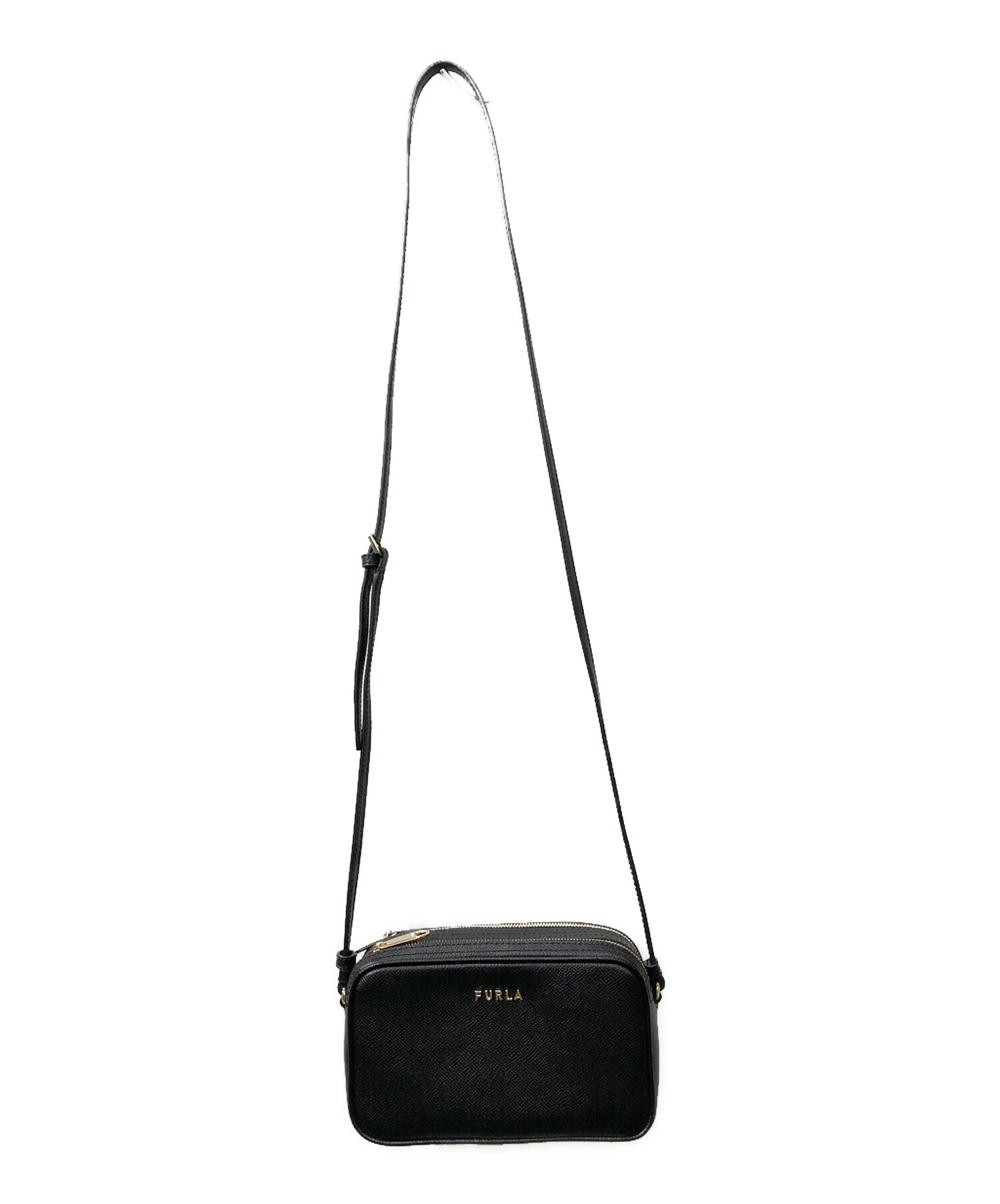 中古・古着通販】FURLA (フルラ) ショルダーバッグ ブラック｜ブランド