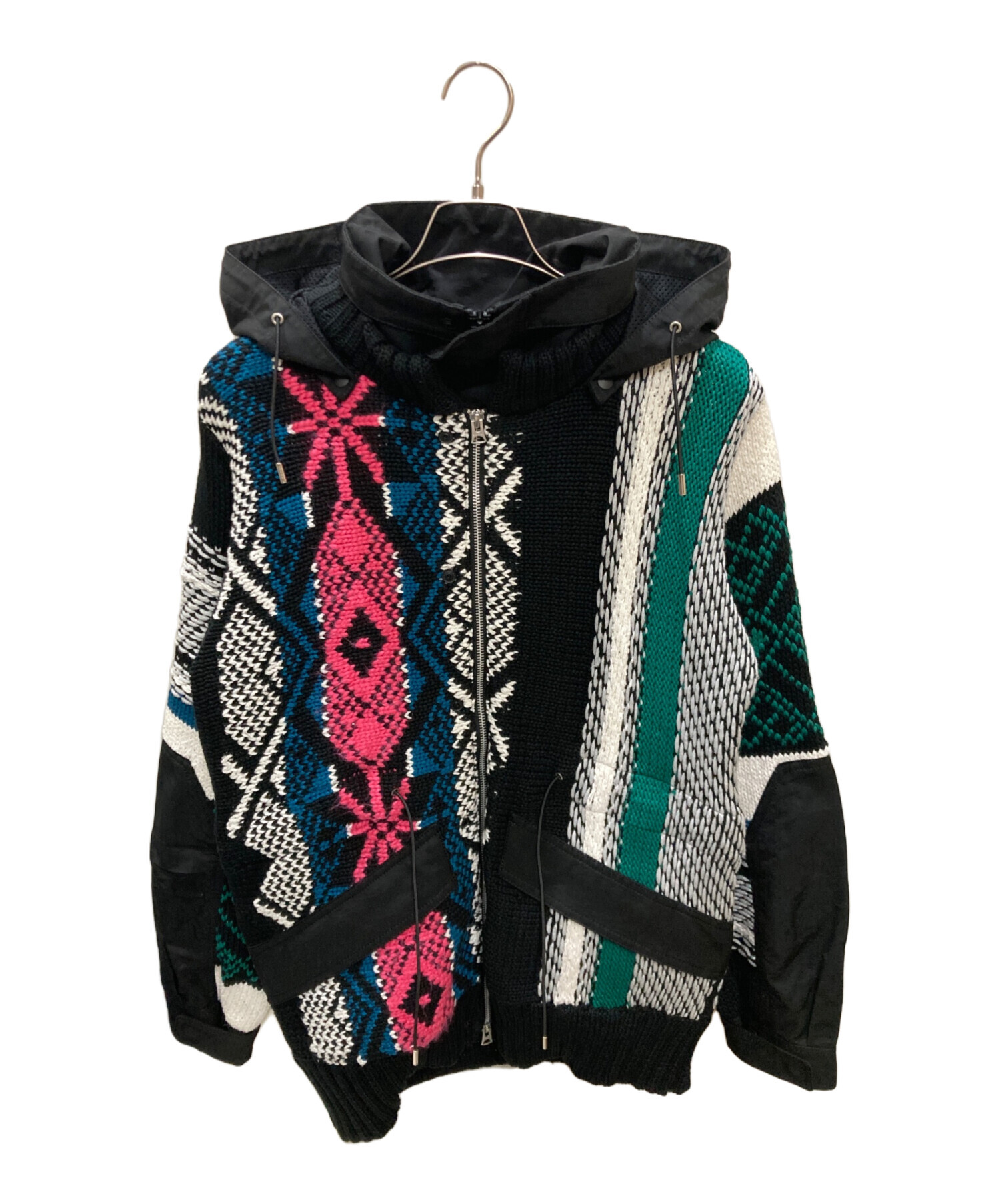 中古・古着通販】sacai (サカイ) ジャガードニットドッキング