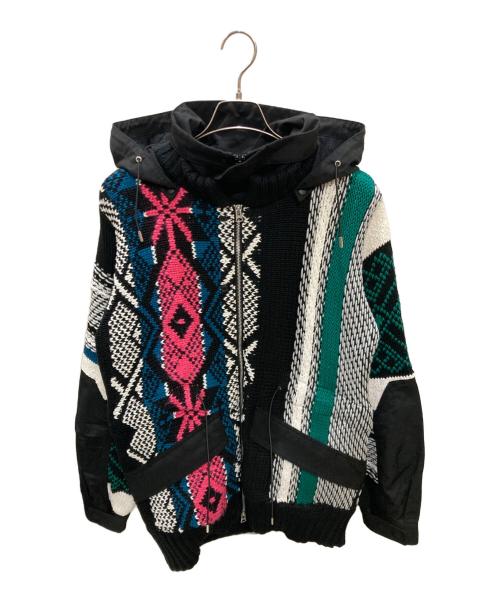 中古・古着通販】sacai (サカイ) ジャガードニットドッキング