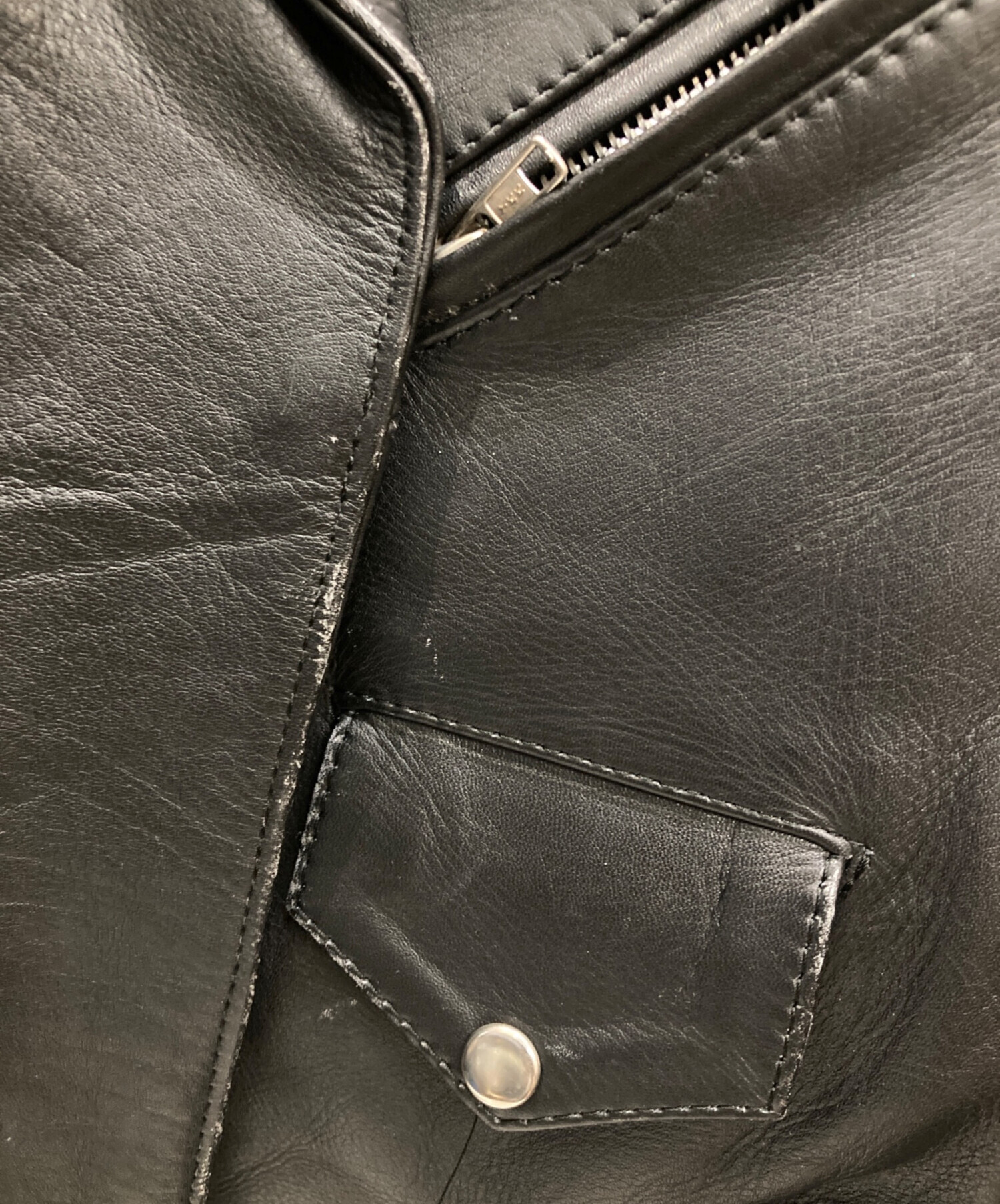中古・古着通販】EEZAN (イーザン) ダブルライダースジャケット