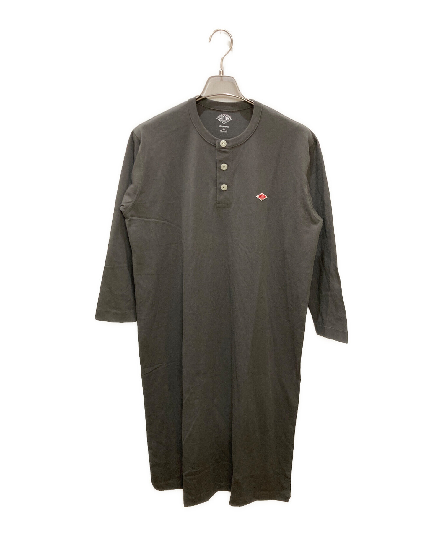 中古・古着通販】DANTON (ダントン) ヘンリーTワンピース グレー 