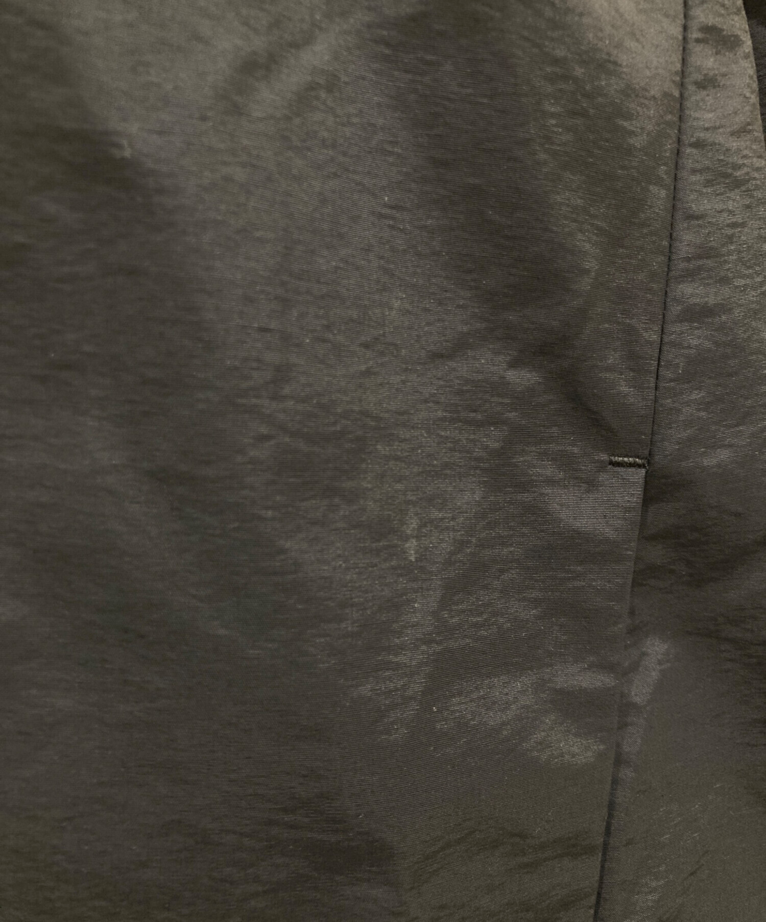 中古・古着通販】YORI (ヨリ) バックギャザー 撥水パーカー ブラック