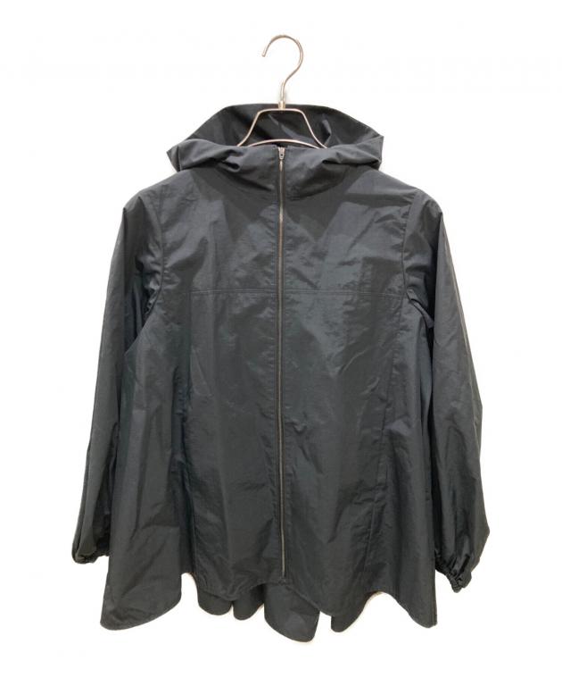 yori バックギャザー撥水パーカー ブラック Drawer - yori ヨリ バックギャザー撥水パーカー 今季新品未使用の通販