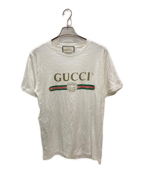 中古・古着通販】GUCCI (グッチ) ロゴ オーバーサイズ コットン T