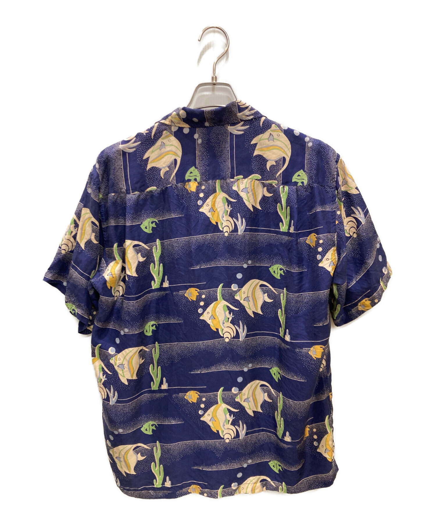 中古・古着通販】Sun Surf (サンサーフ) シルクアロハシャツ ネイビー