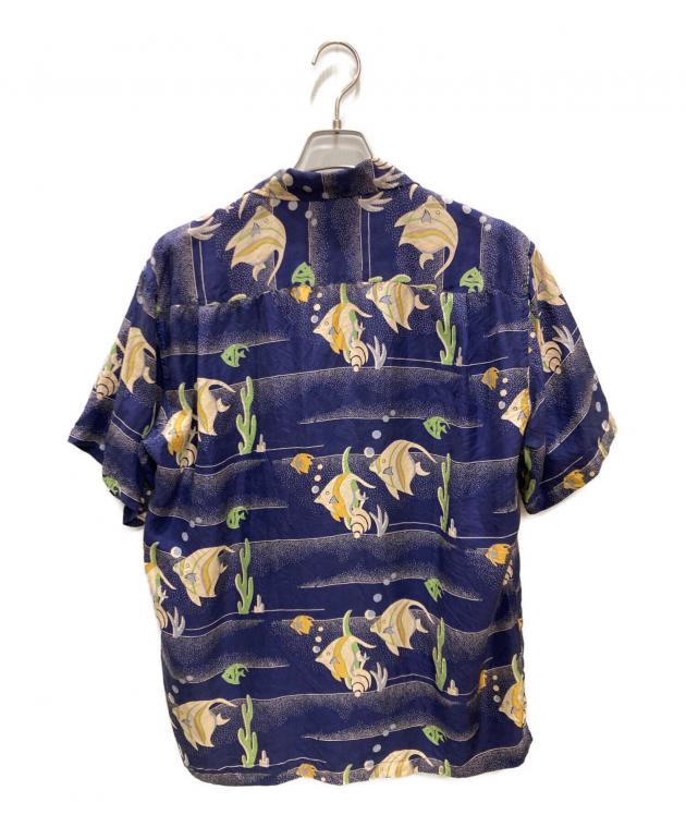 中古・古着通販】Sun Surf (サンサーフ) シルクアロハシャツ ネイビー