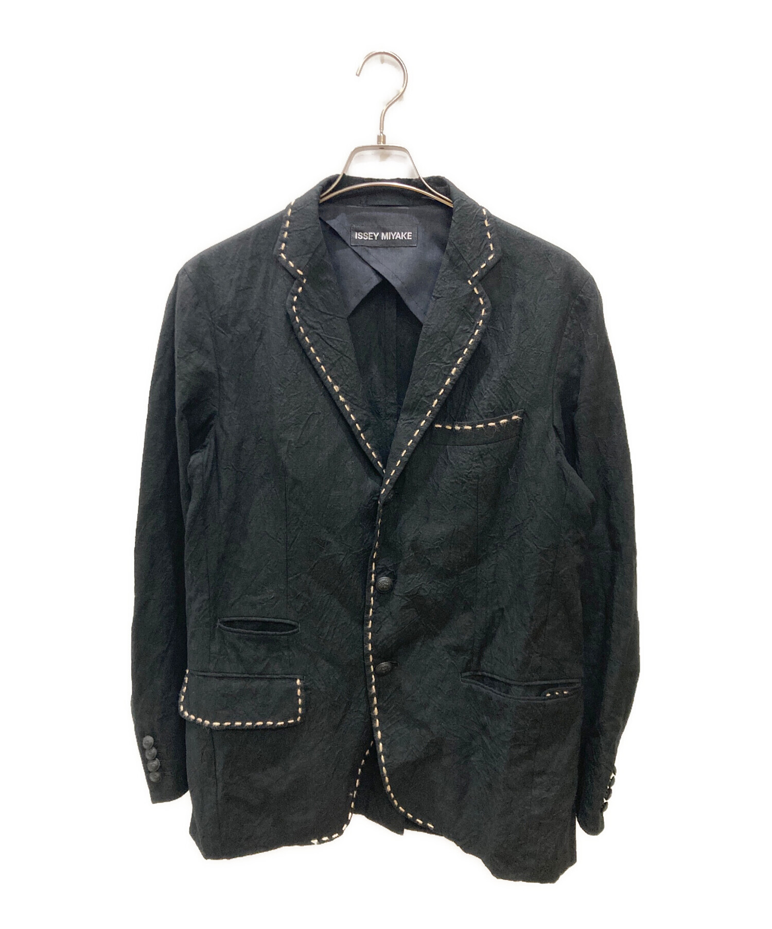ISSEYMIYAKE MEN テーラードジャケット 中古・古着通販】ISSEY MIYAKE MEN (イッセイミヤケメン) ステッチ