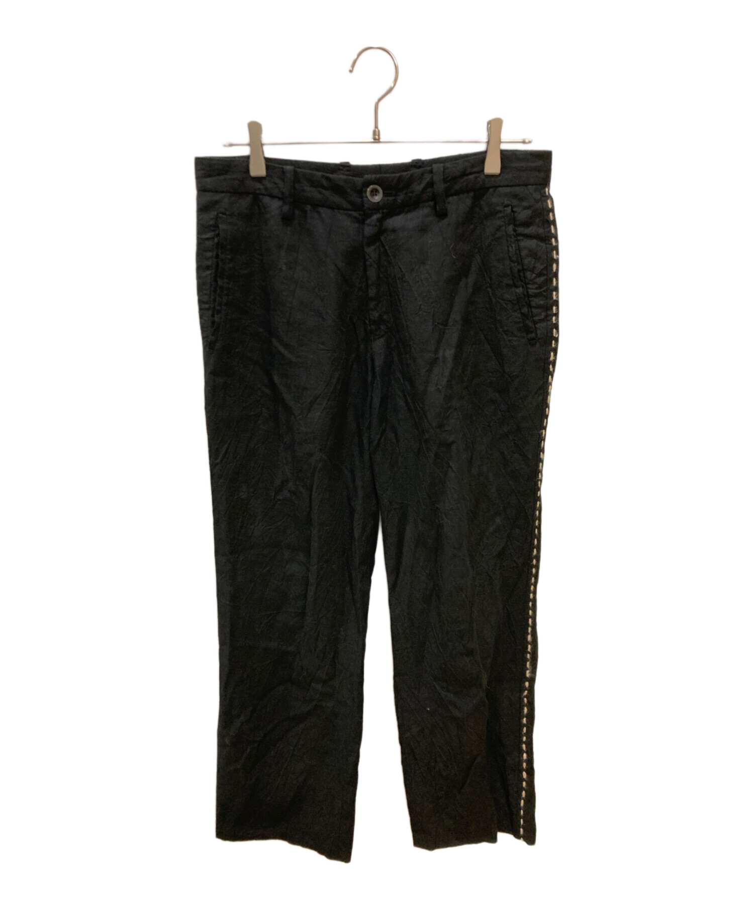 ⭐️筆タグイッセイミヤ綿麻パンツ極美品⭐️ 中古・古着通販】ISSEY MIYAKE MEN (イッセイミヤケメン) ステッチ