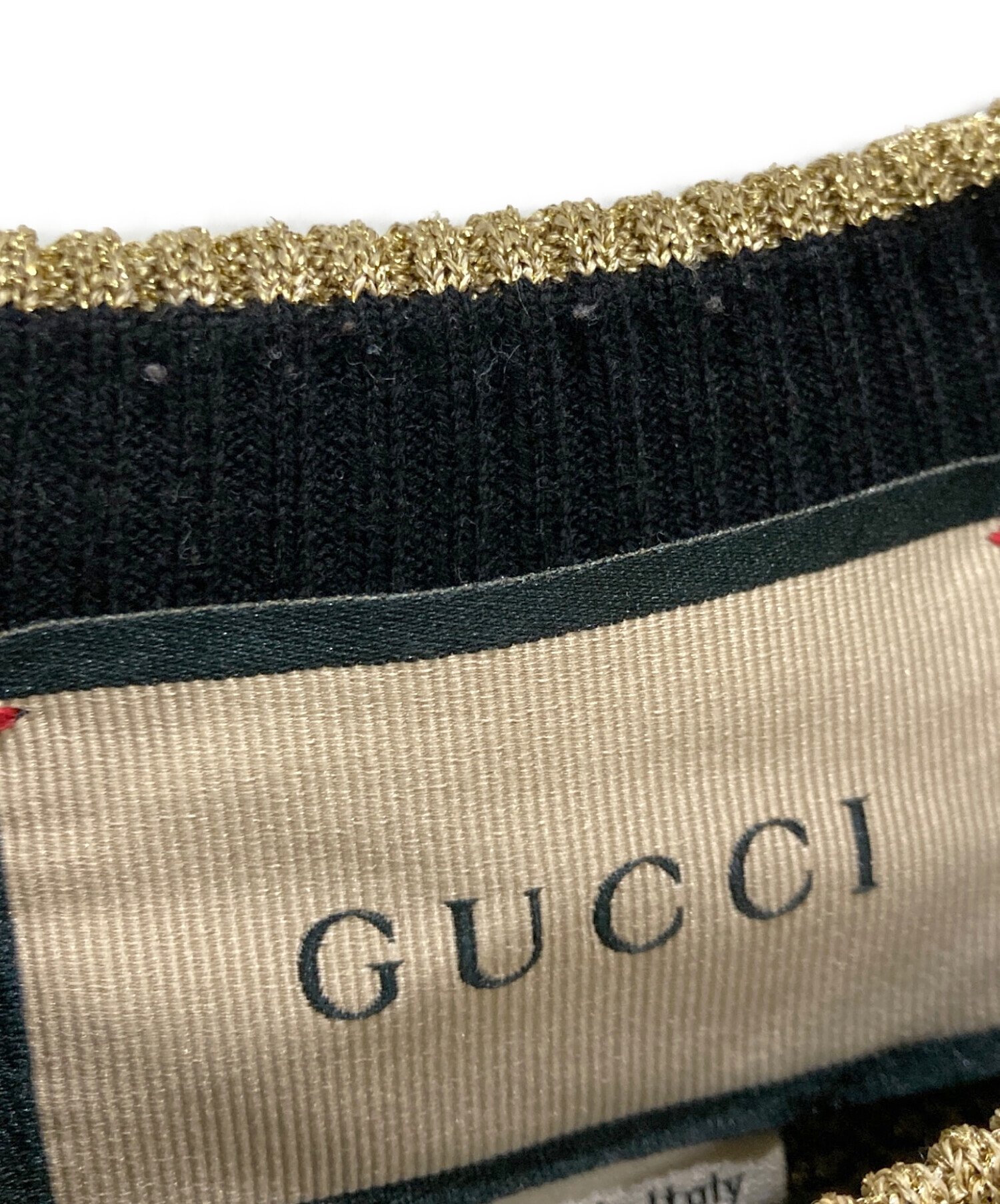 中古・古着通販】GUCCI (グッチ) GGジャガードラメニットワンピース