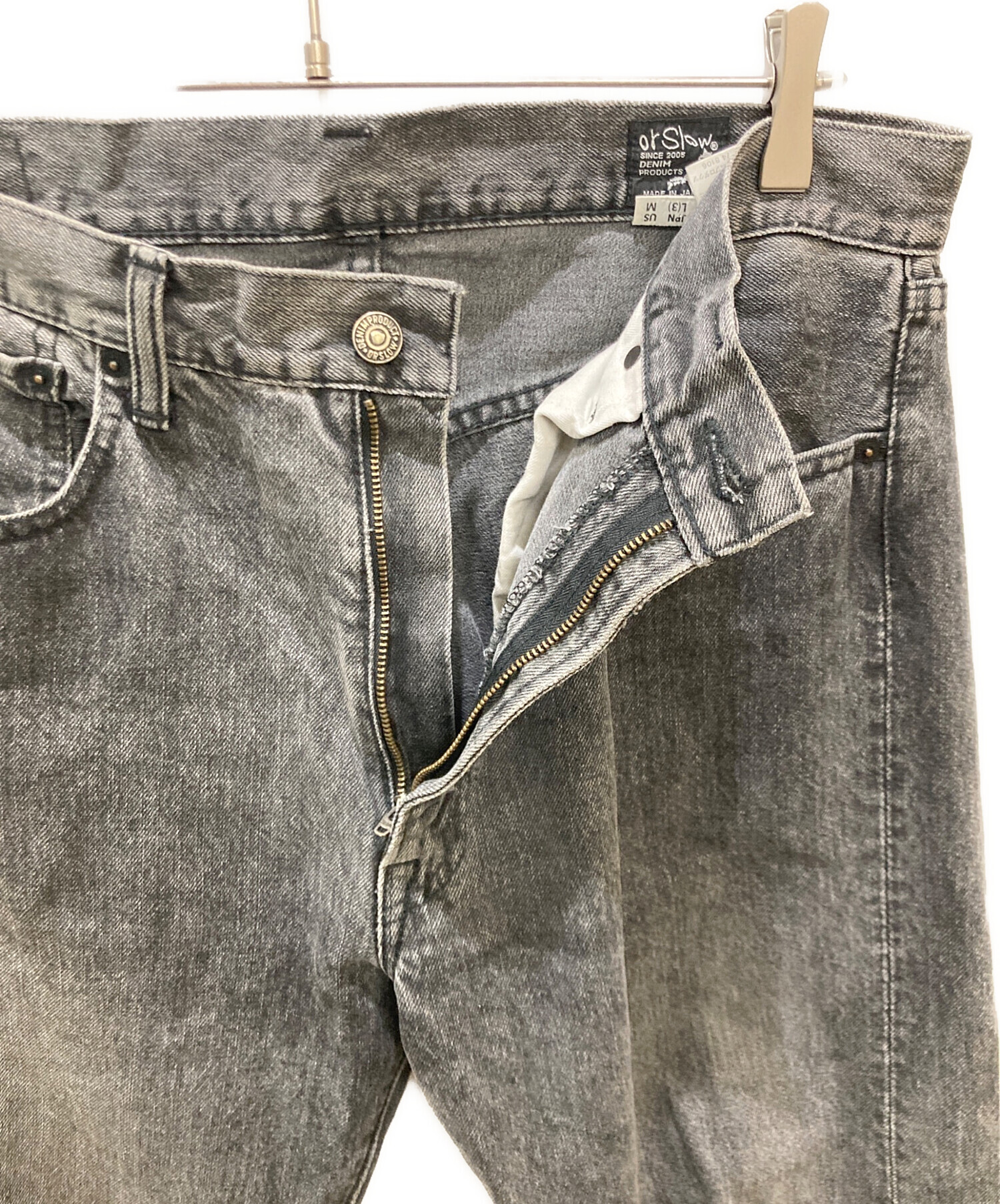 中古・古着通販】orSlow (オアスロウ) LOT 105/デニムパンツ グレー