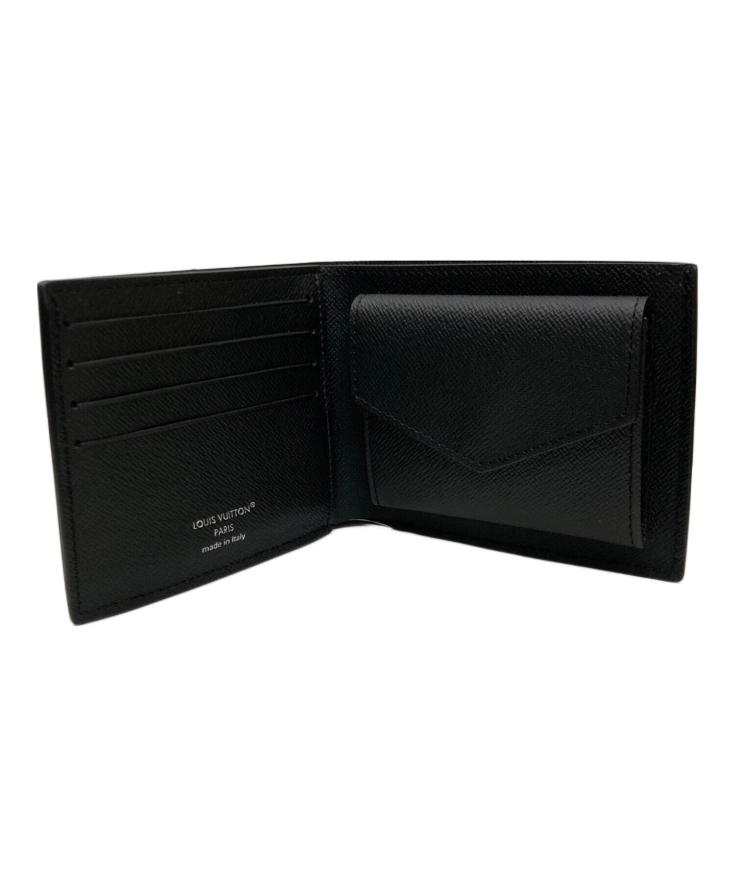 Louis Vuitton ブラック 三つ折り財布　gw最終日セール 中古・古着通販】LOUIS VUITTON (ルイ ヴィトン) 財布 ブラック