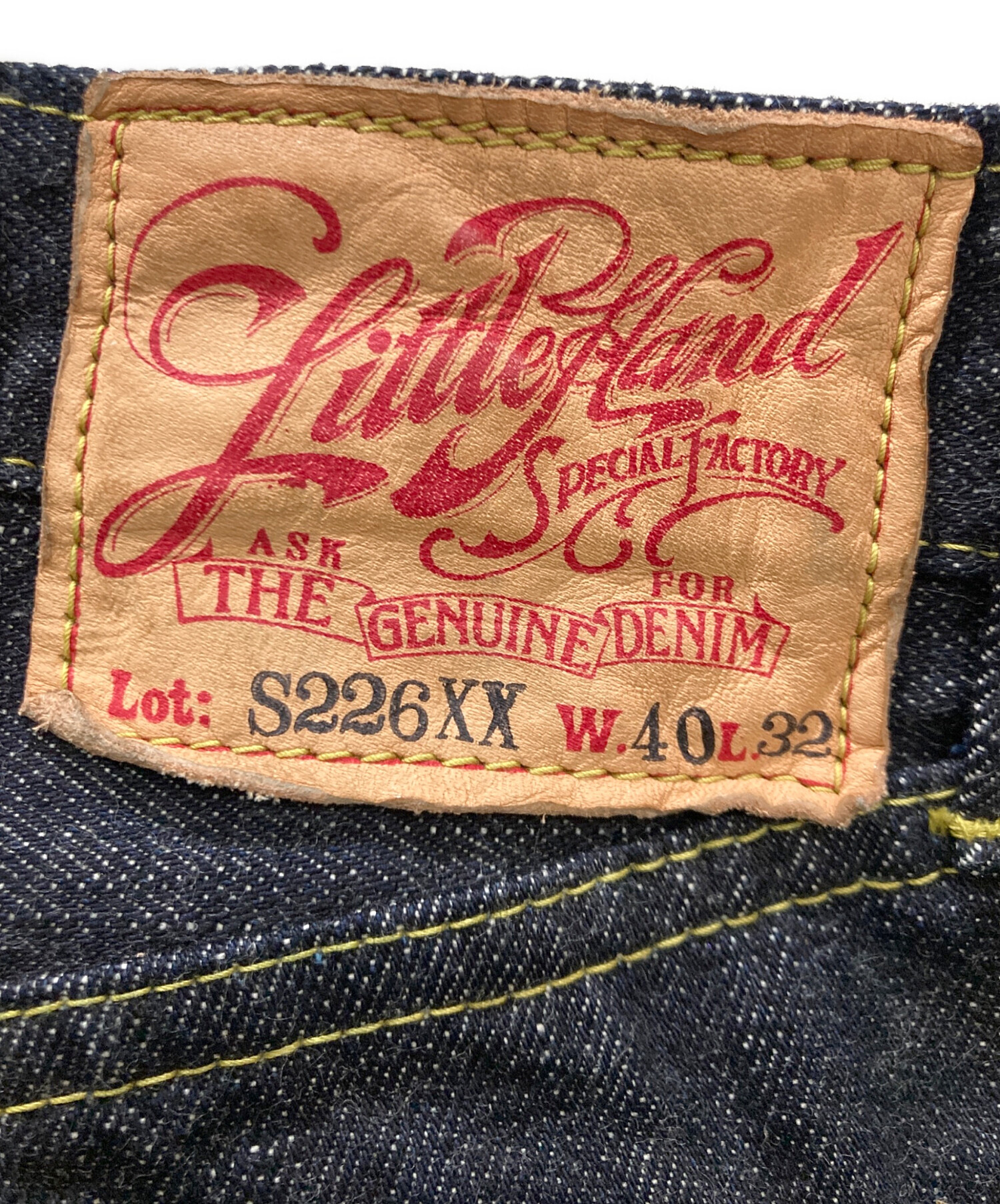 中古・古着通販】Little Hand (リトルハンド) リジットデニムパンツ 