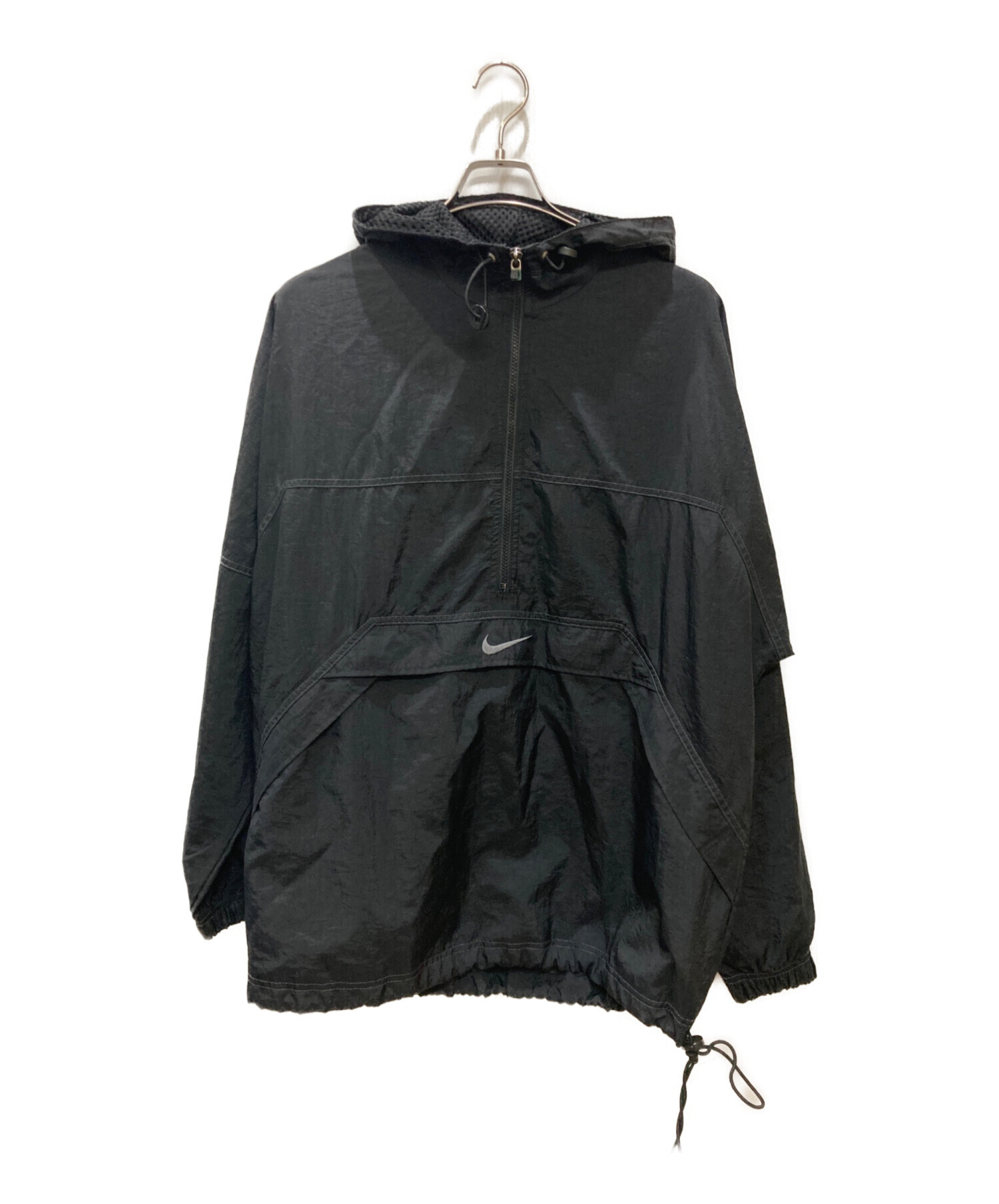 90s NIKE リバーシブル　アノラックパーカー　センターロゴ　mサイズ相当 中古・古着通販】NIKE (ナイキ) 90Sアノラックパーカー ブラック
