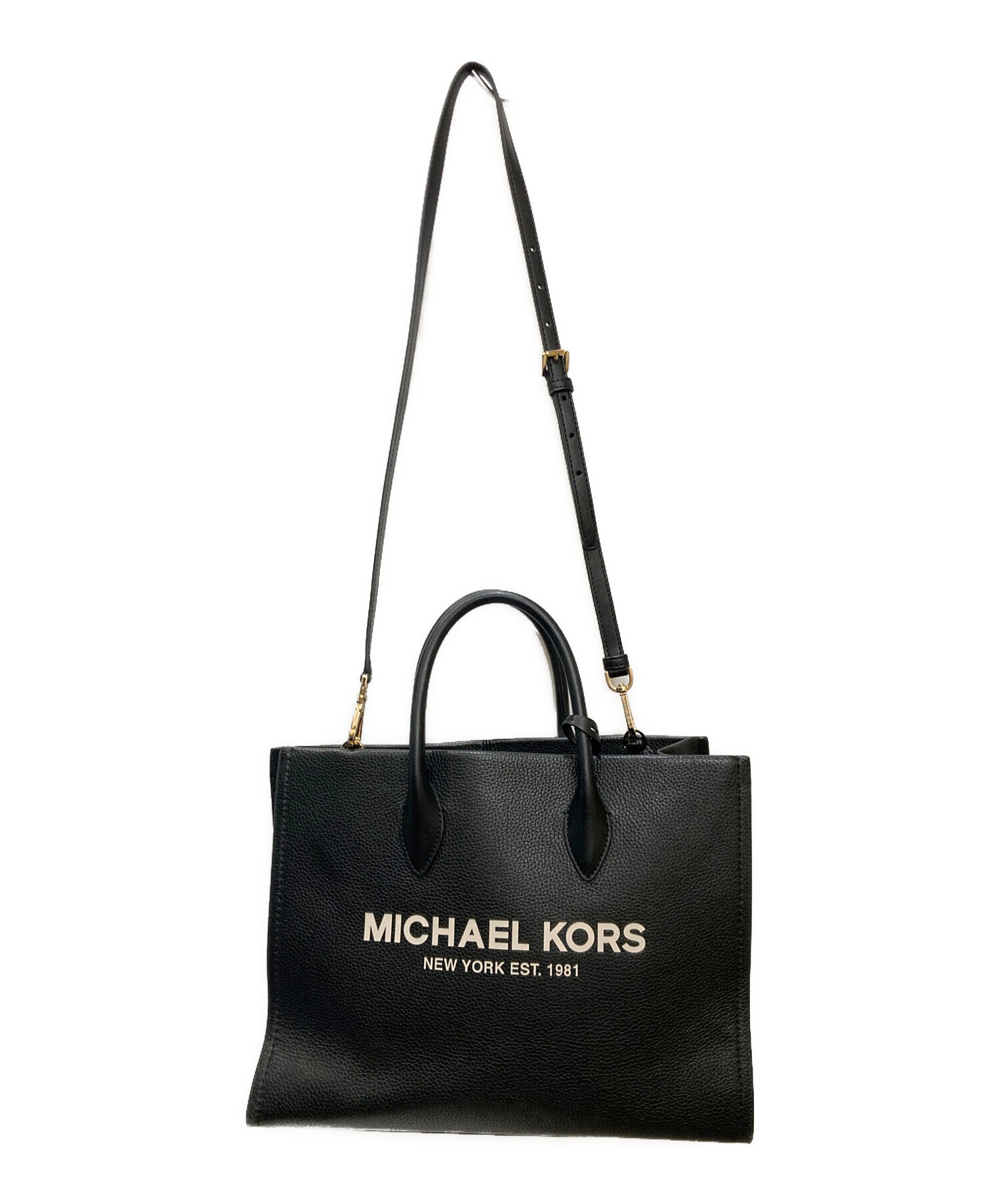 未使用 マイケルコース トートバッグ 2way タグ付き 中古・古着通販】MICHAEL KORS (マイケルコース) 2WAYバッグ ブラック
