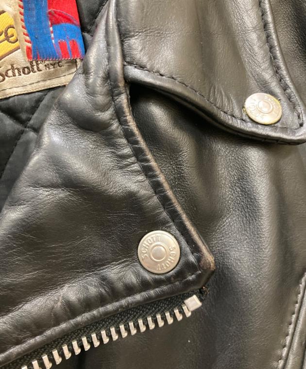 中古・古着通販】Schott (ショット) レザーダブルライダースジャケット