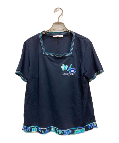 LEONARD SPORT★　トップス　シャツ　カットソー　エレガンス　高級 中古・古着通販】LEONARD SPORT (レオナール スポーツ) 刺繍半袖