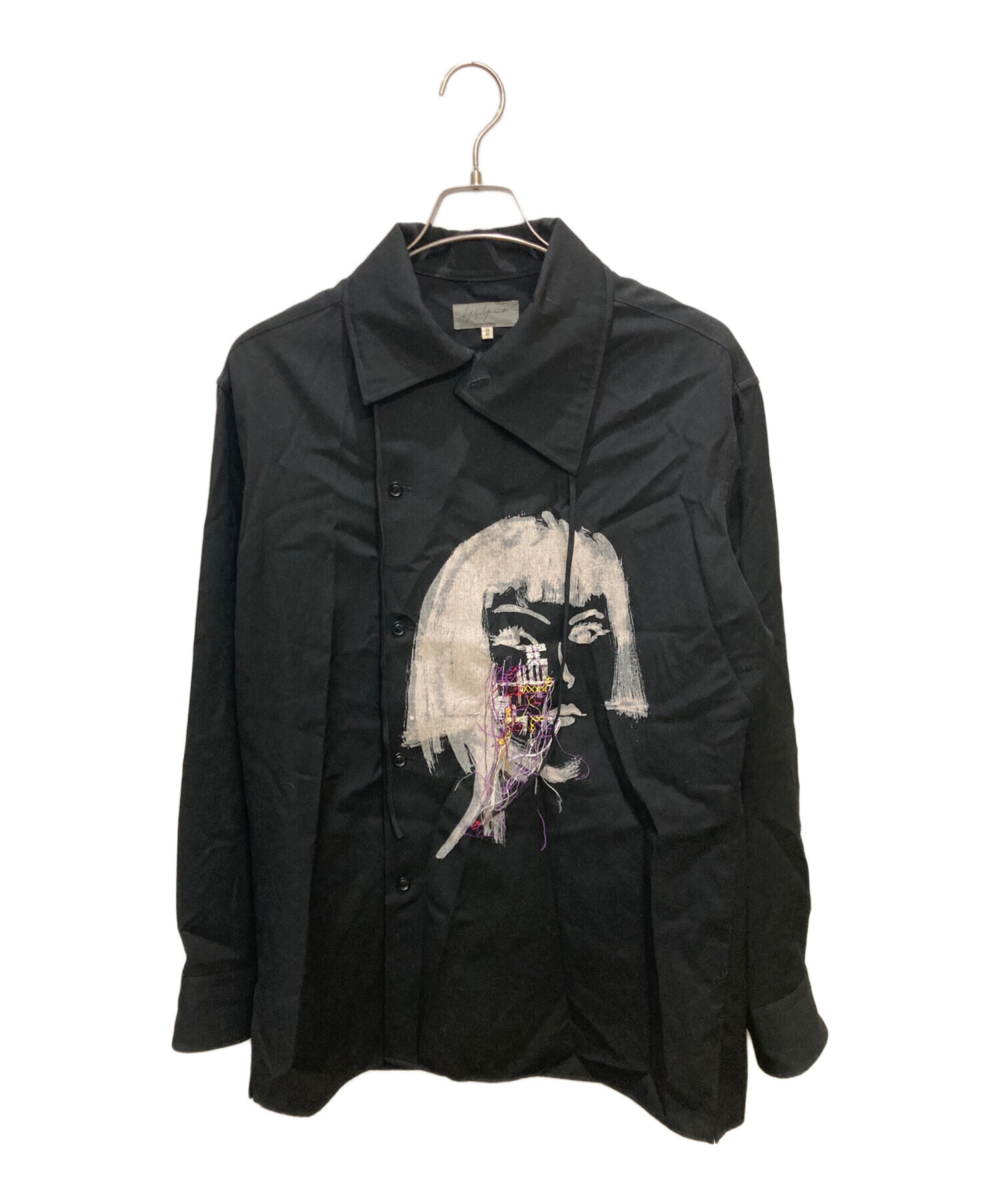 ほぼ未着用クリーニング済ヨウジヤマモトプールオムプリントシャツ 中古・古着通販】Yohji Yamamoto pour homme (ヨウジヤマモト