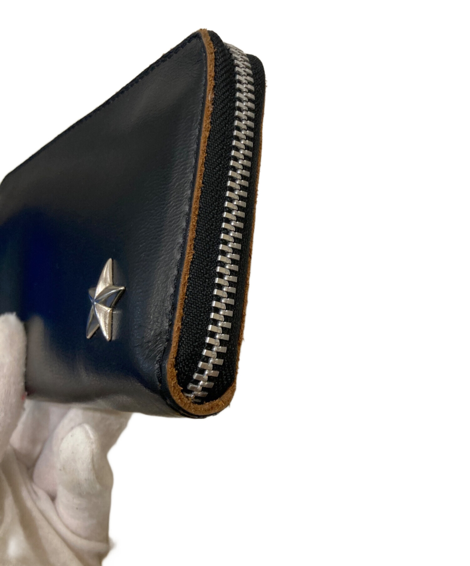 中古・古着通販】Schott (ショット) ONE STAR ZIP WALLET ブラック