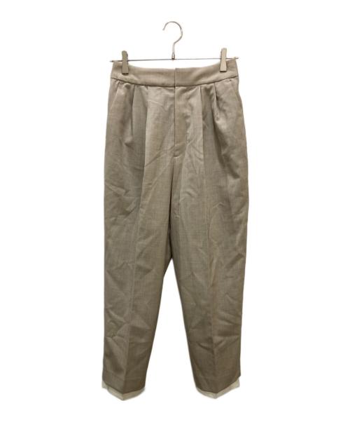 中古・古着通販】LOHEN (ローヘン) レイヤード2タックパンツ ベージュ