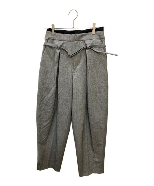 TAI LOHEN グレー 中古・古着通販】LOHEN (ローヘン) バイカラーカットオフタックパンツ