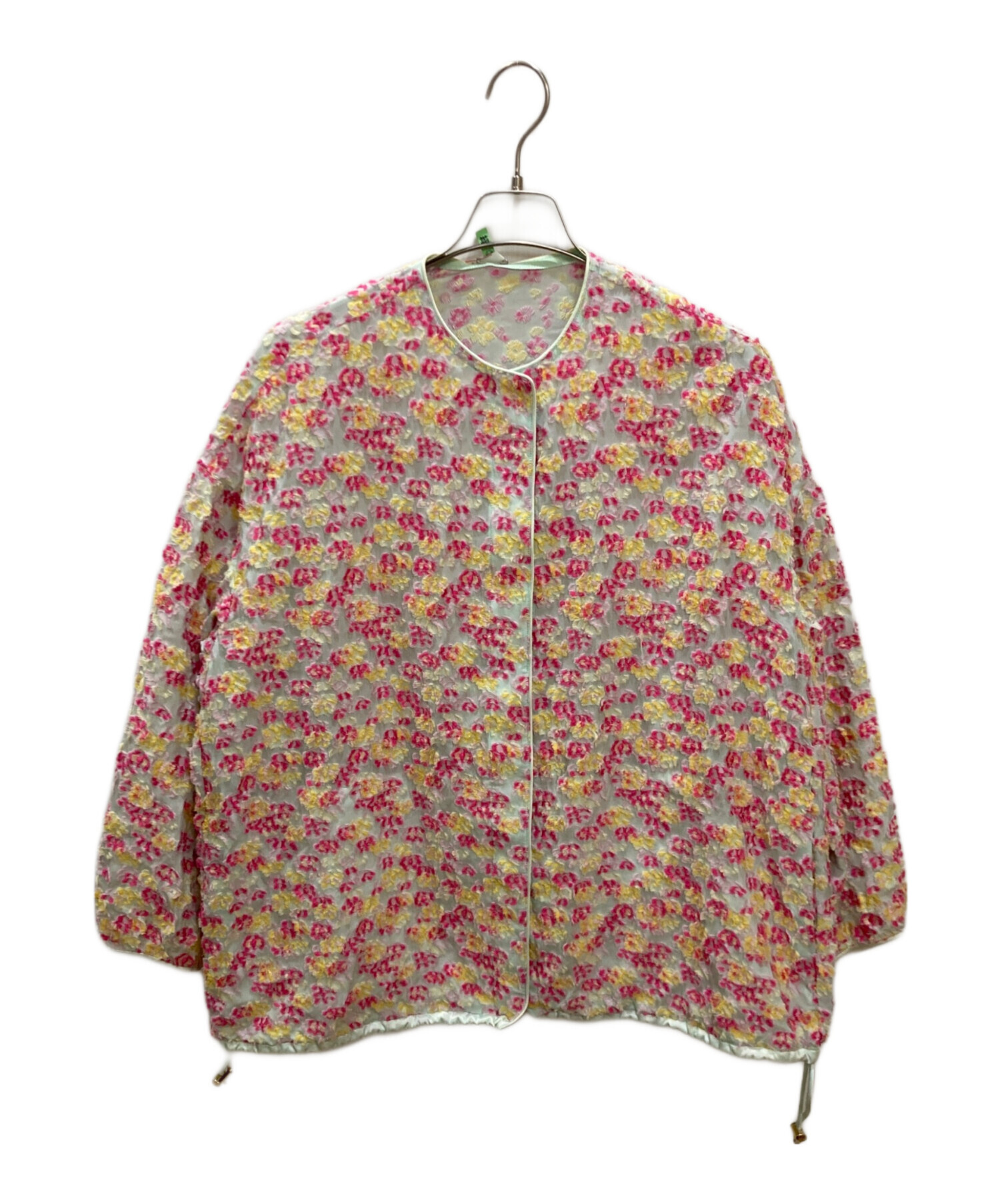 中古・古着通販】Drawer (ドゥロワー) フラワージャガードノーカラー