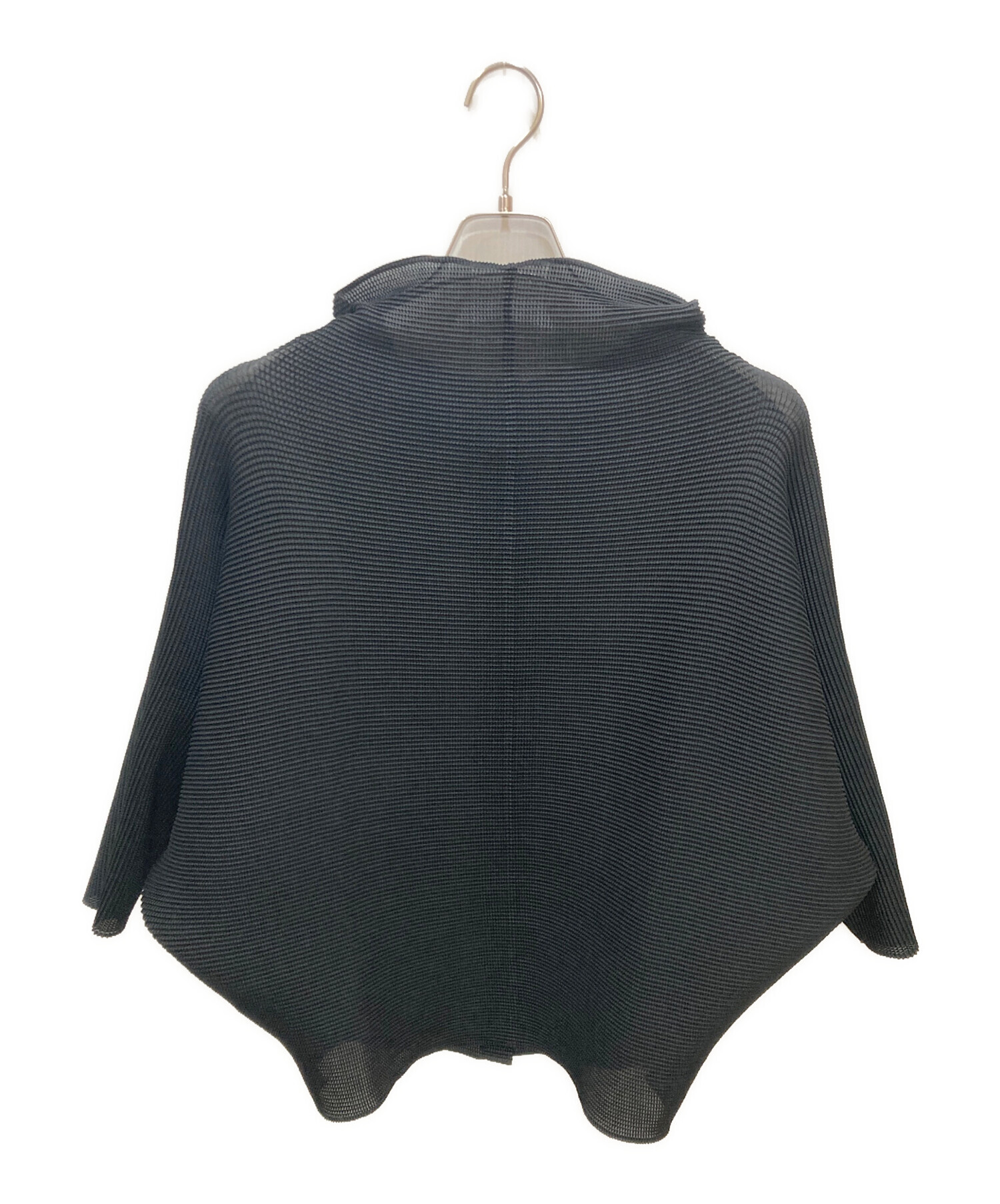 イッセイミヤケ　立体プリーツ　ドルマンスリーブ　カーディガン 中古・古着通販】me ISSEY MIYAKE (ミーイッセイ ミヤケ) ストレッチ