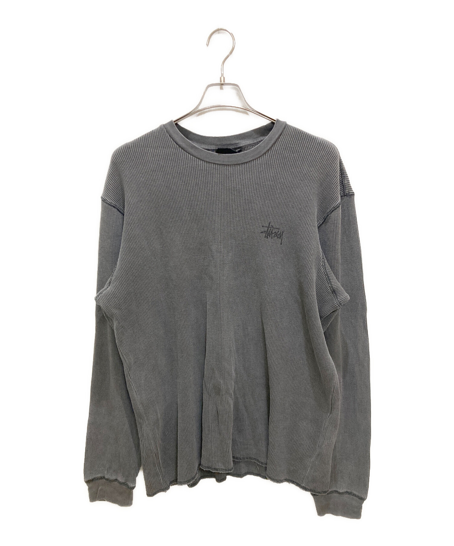 中古・古着通販】stussy (ステューシー) ストックロゴ サーマル ロンT