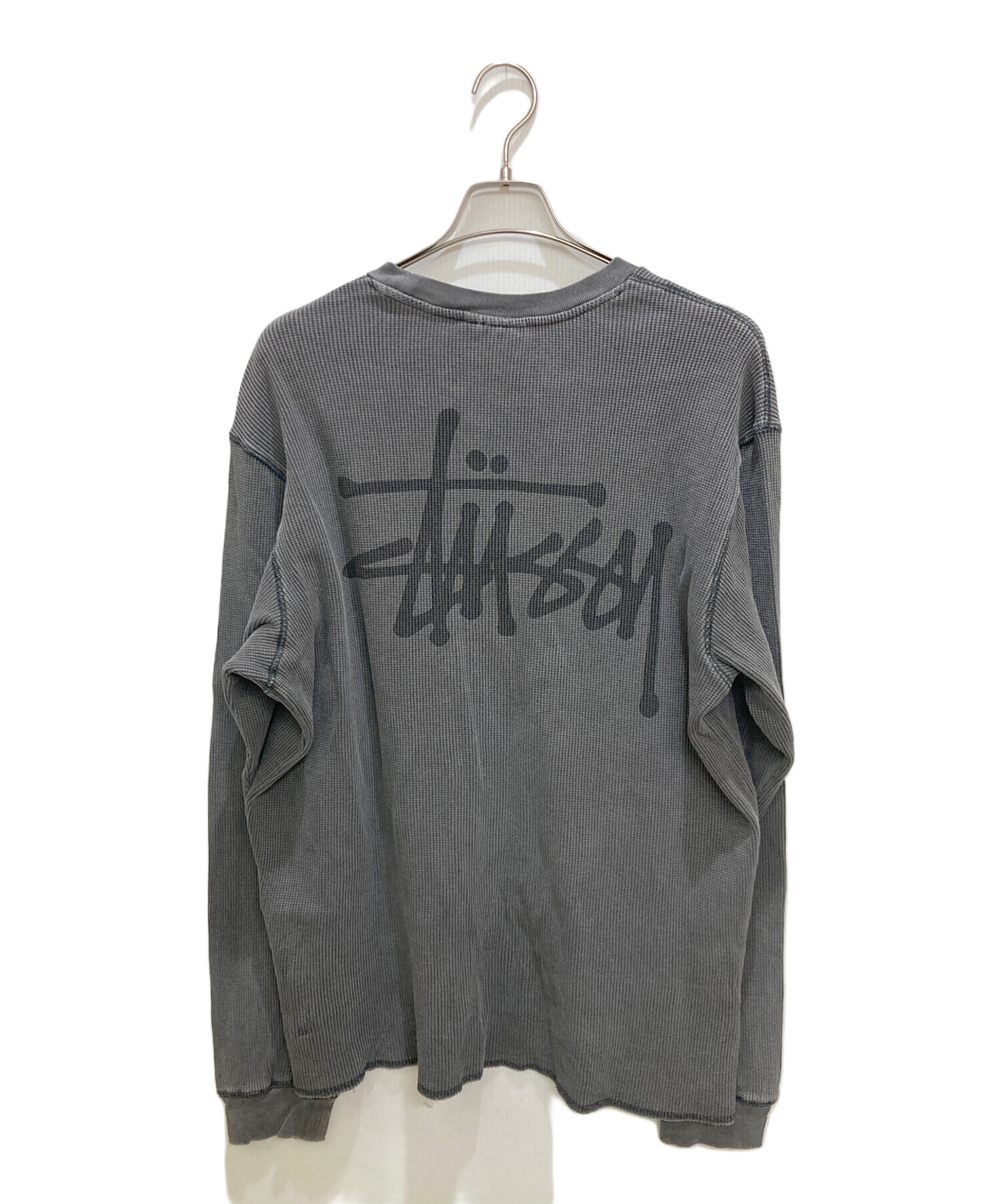 中古・古着通販】stussy (ステューシー) ストックロゴ サーマル ロンT