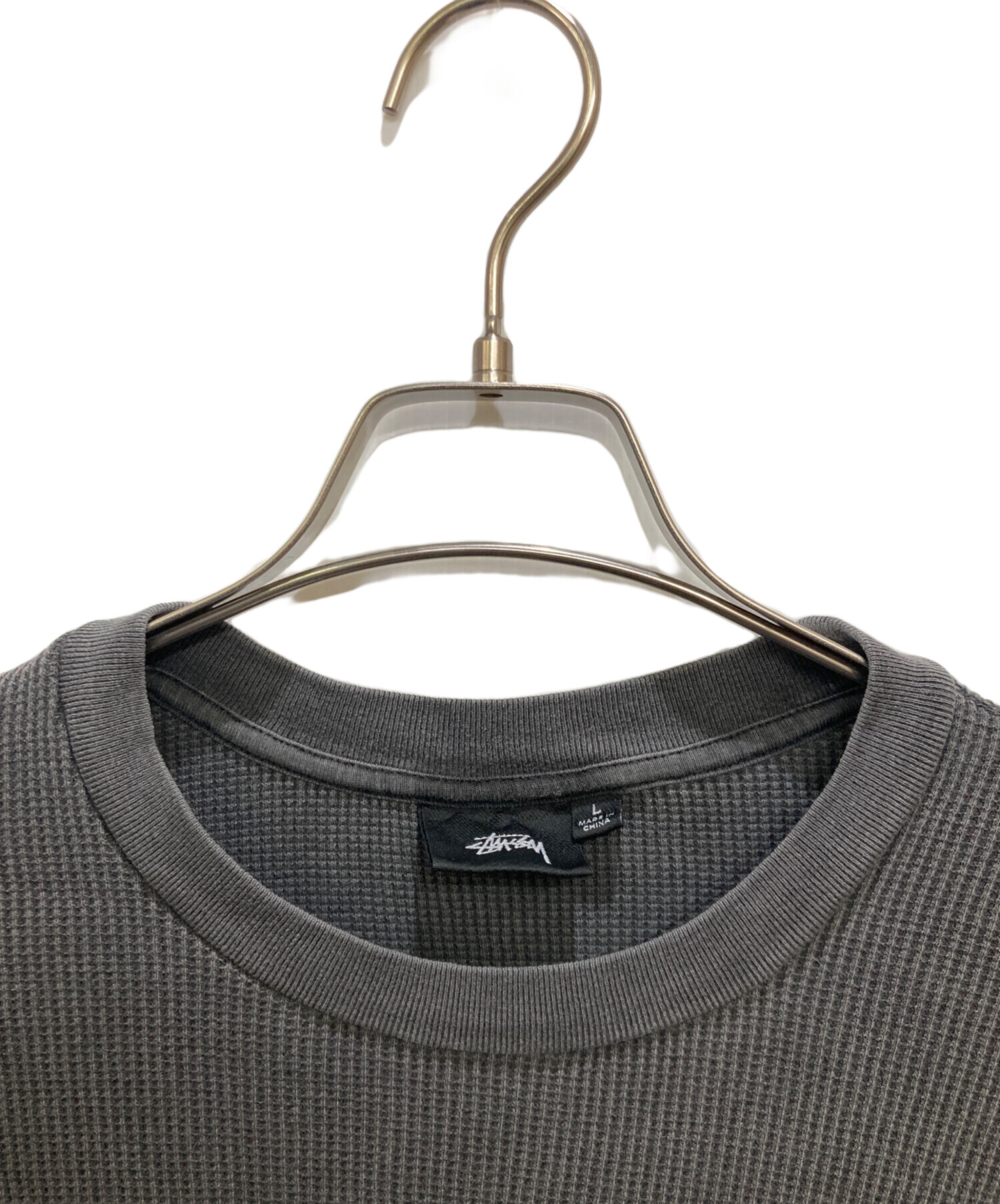 中古・古着通販】stussy (ステューシー) ストックロゴ サーマル ロンT