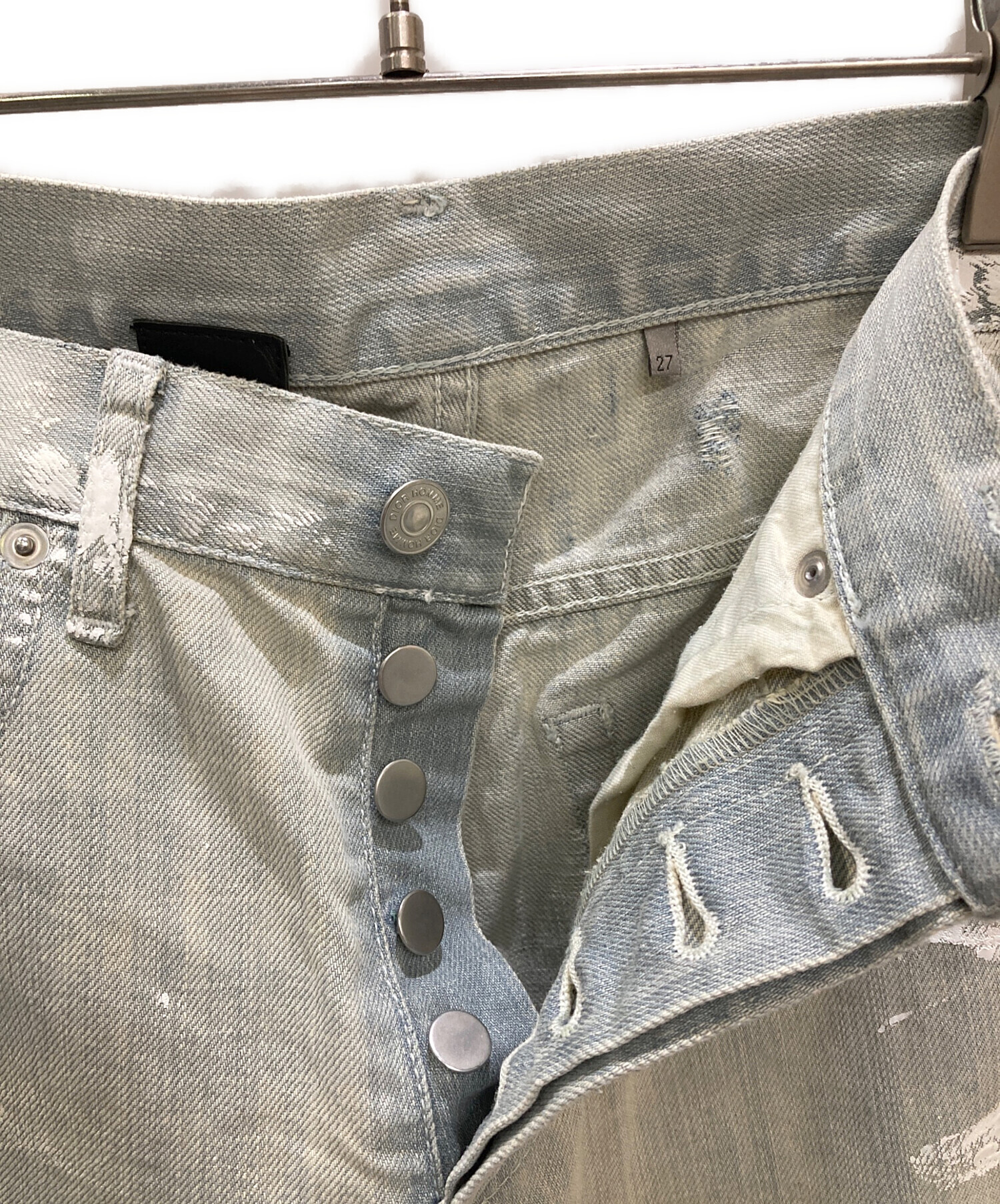 中古・古着通販】DIOR HOMME (ディオール オム) 09SS ペンキ加工デニム