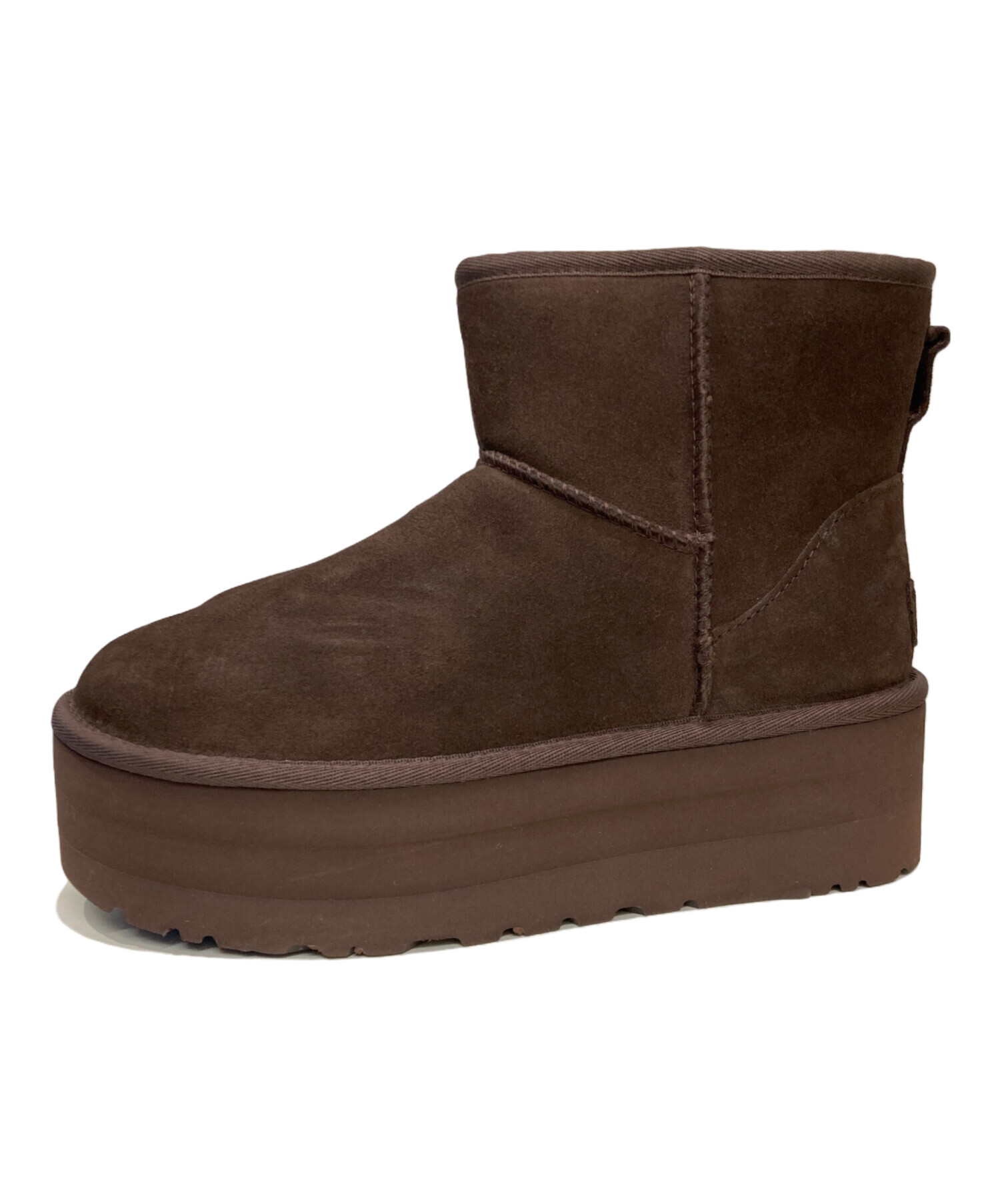 UGG 厚底 ムートンブーツ ブラウン24㌢ 中古・古着通販】UGG (アグ) Classic Mini Platform / 厚底ムートン