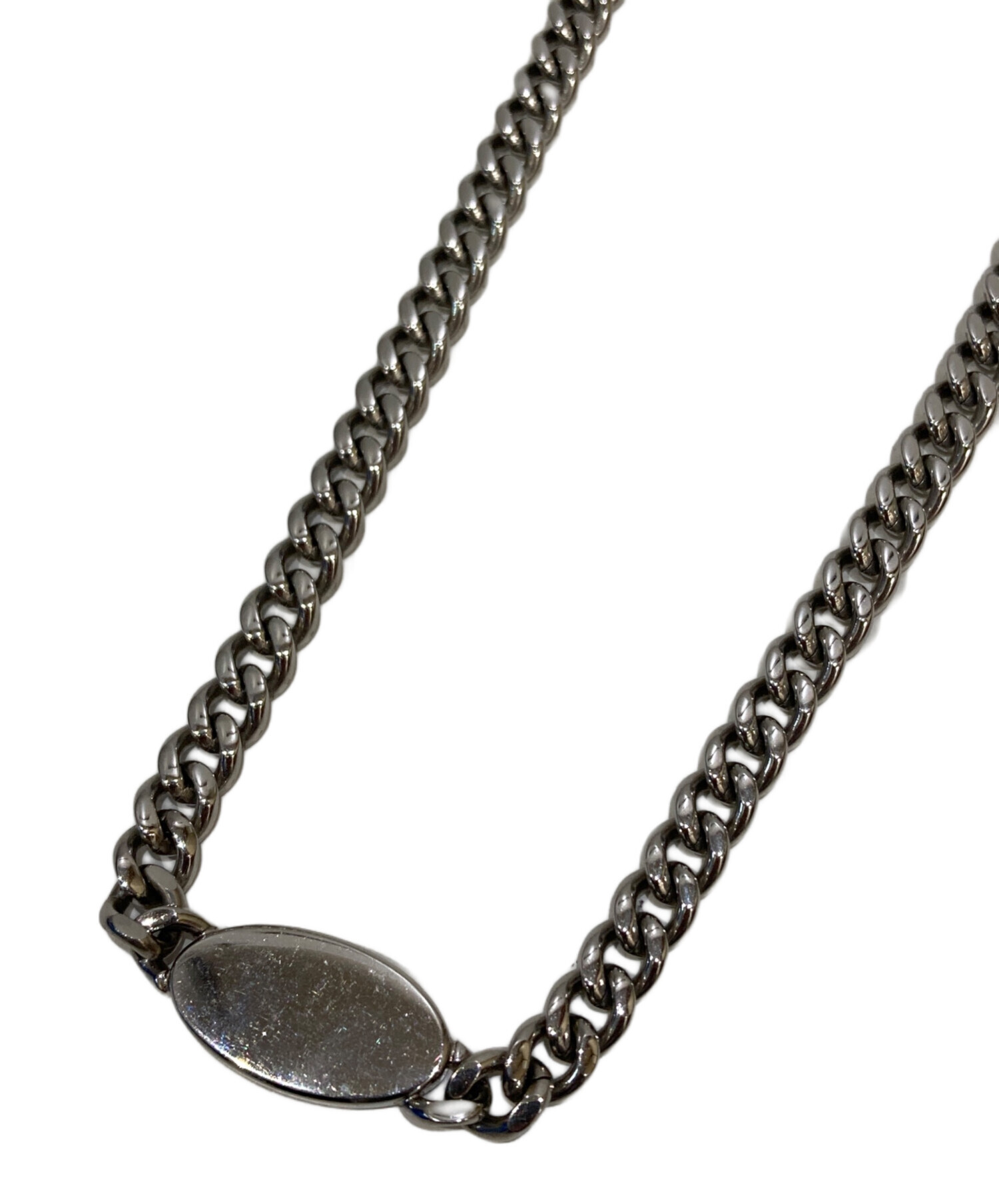 DIESEL ネックレス チェーン ロゴ レッド 美品 早い者勝ち 中古・古着通販】DIESEL (ディーゼル) ロゴチェーンネックレス レッド