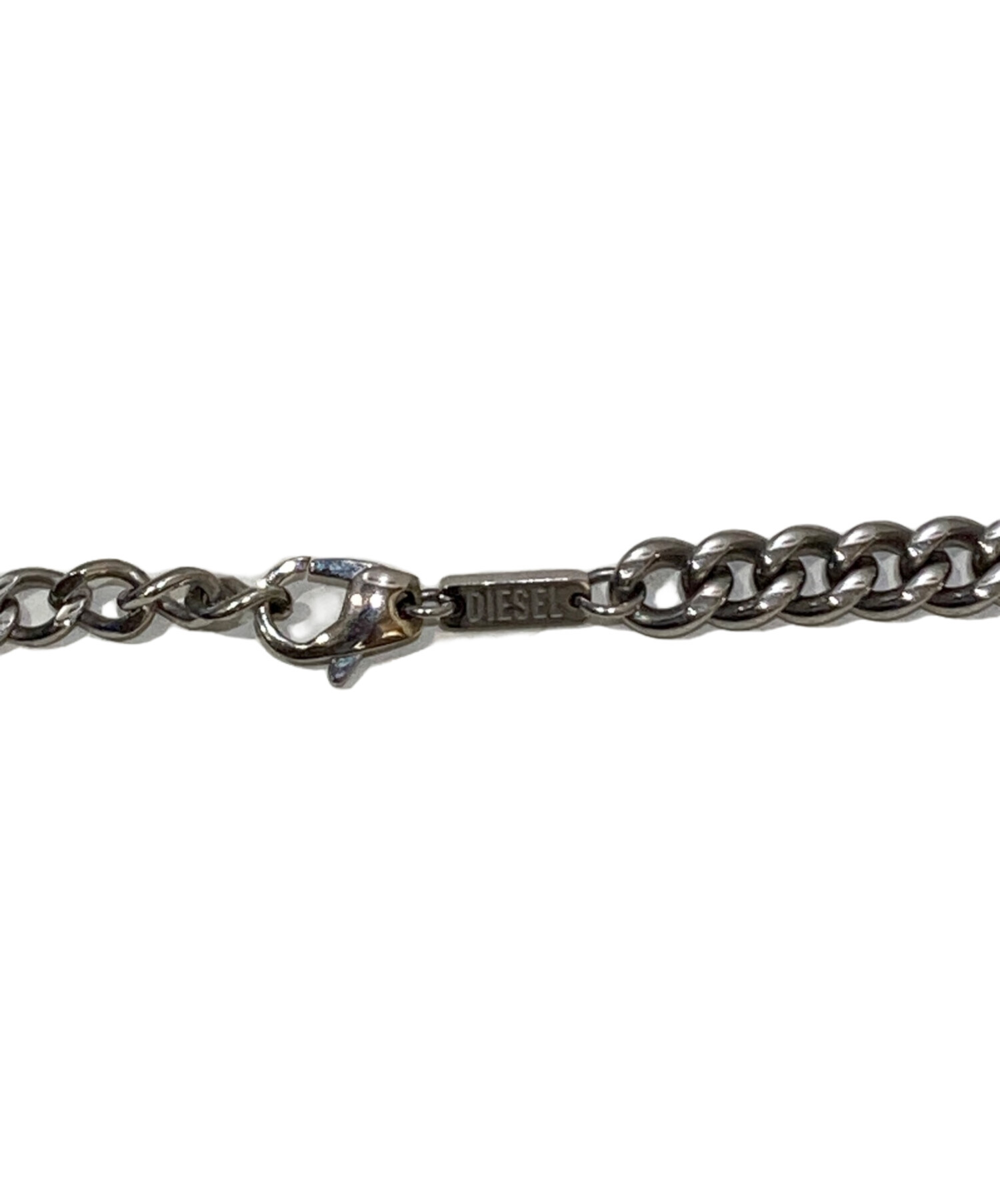 DIESEL ネックレス チェーン ロゴ レッド 美品 早い者勝ち 中古・古着通販】DIESEL (ディーゼル) ロゴチェーンネックレス レッド