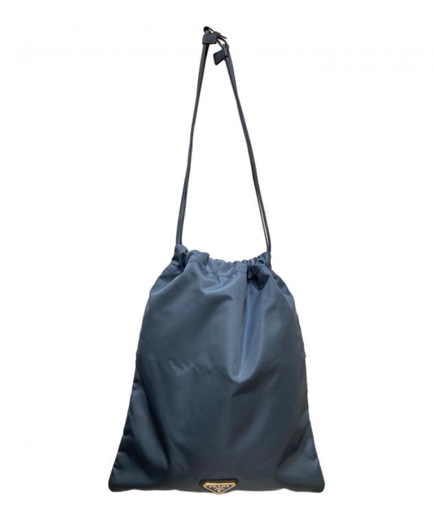 中古・古着通販】PRADA (プラダ) ウィッシュ Re-Nylon ポーチ ブルー