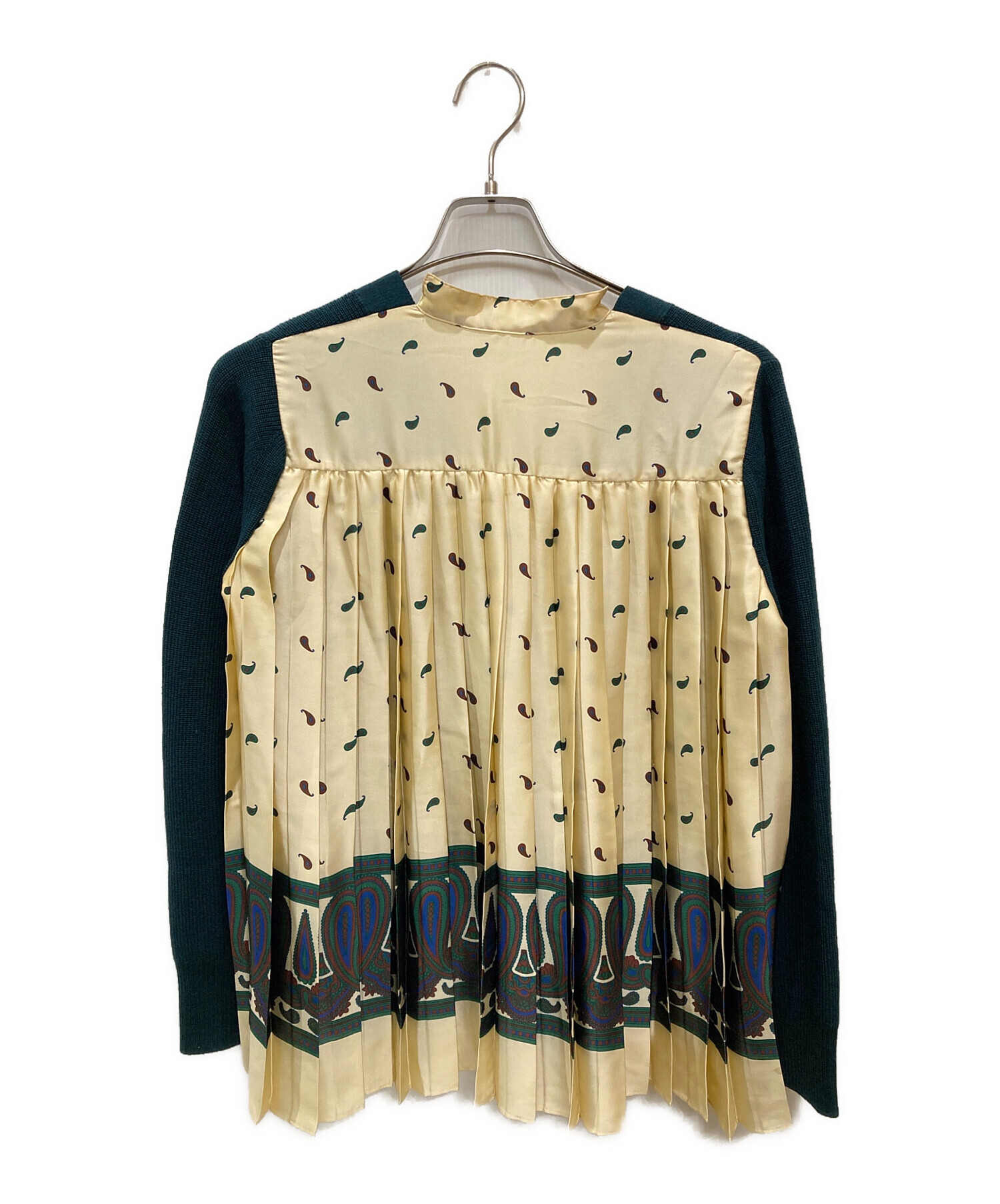 中古・古着通販】sacai (サカイ) ペイズリー柄プリーツ切替
