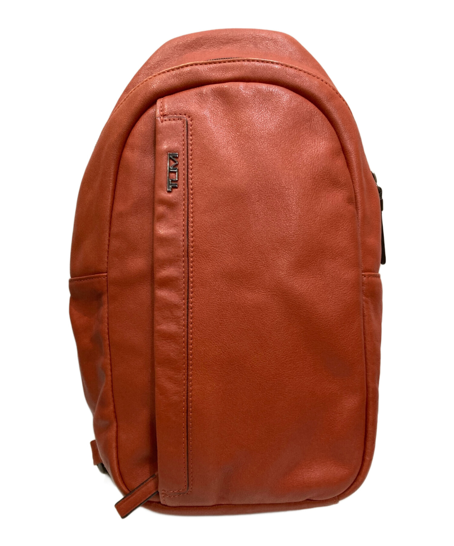 中古・古着通販】TUMI (トゥミ) レザースリングバック オレンジ