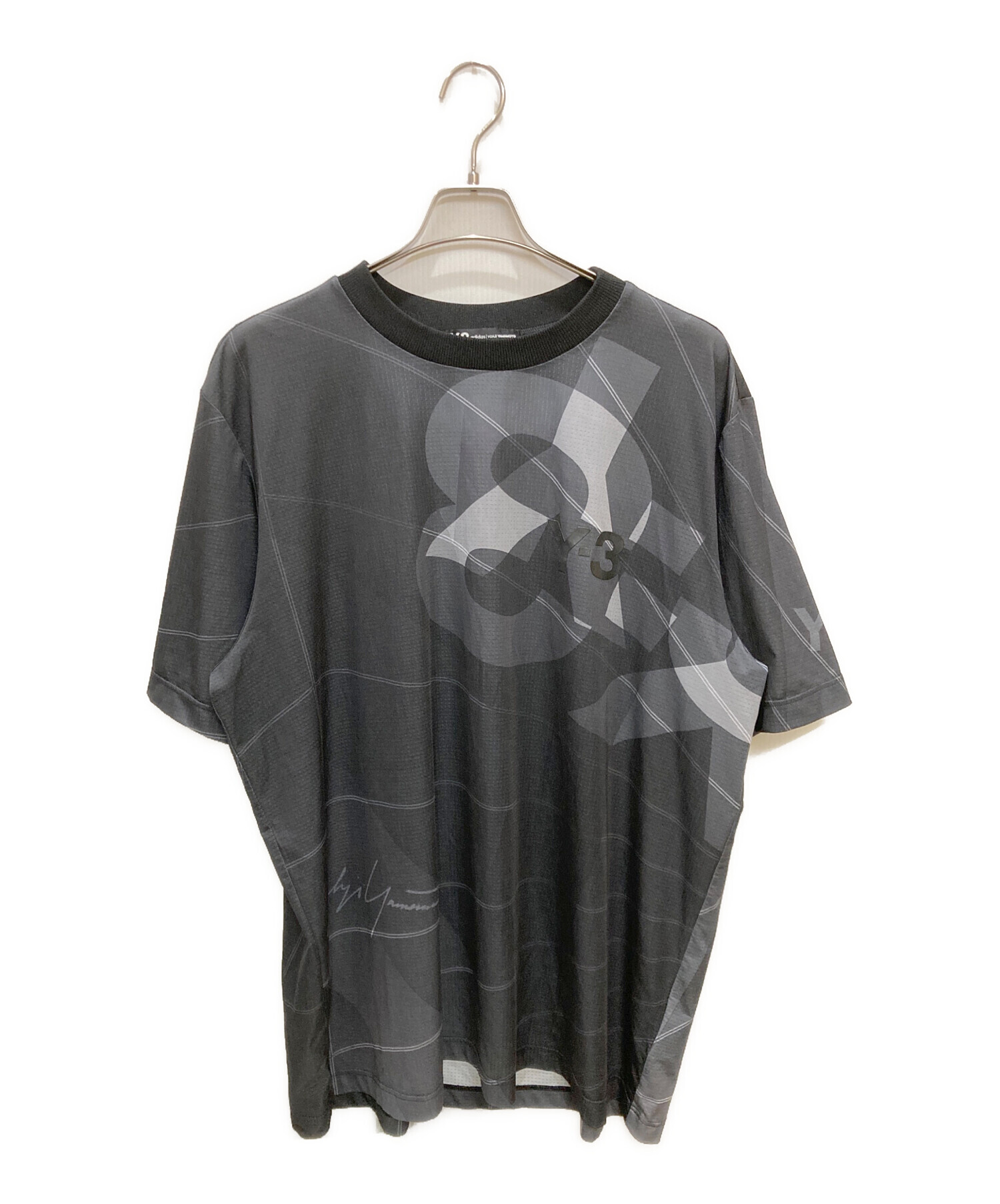 中古・古着通販】Y-3 (ワイスリー) フットボールTシャツ グレー サイズ