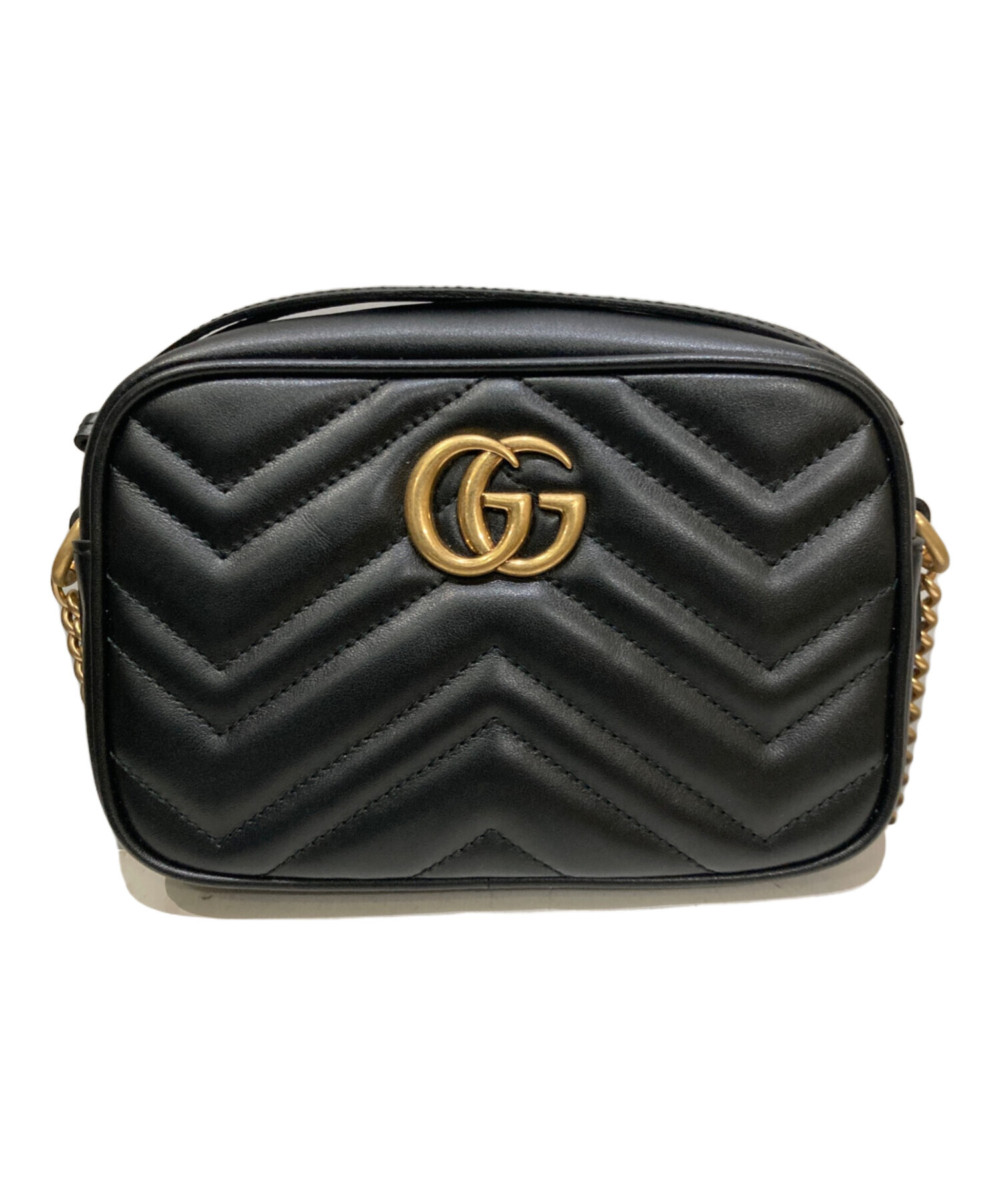 中古・古着通販】GUCCI (グッチ) GGマーモント キルティングチェーン
