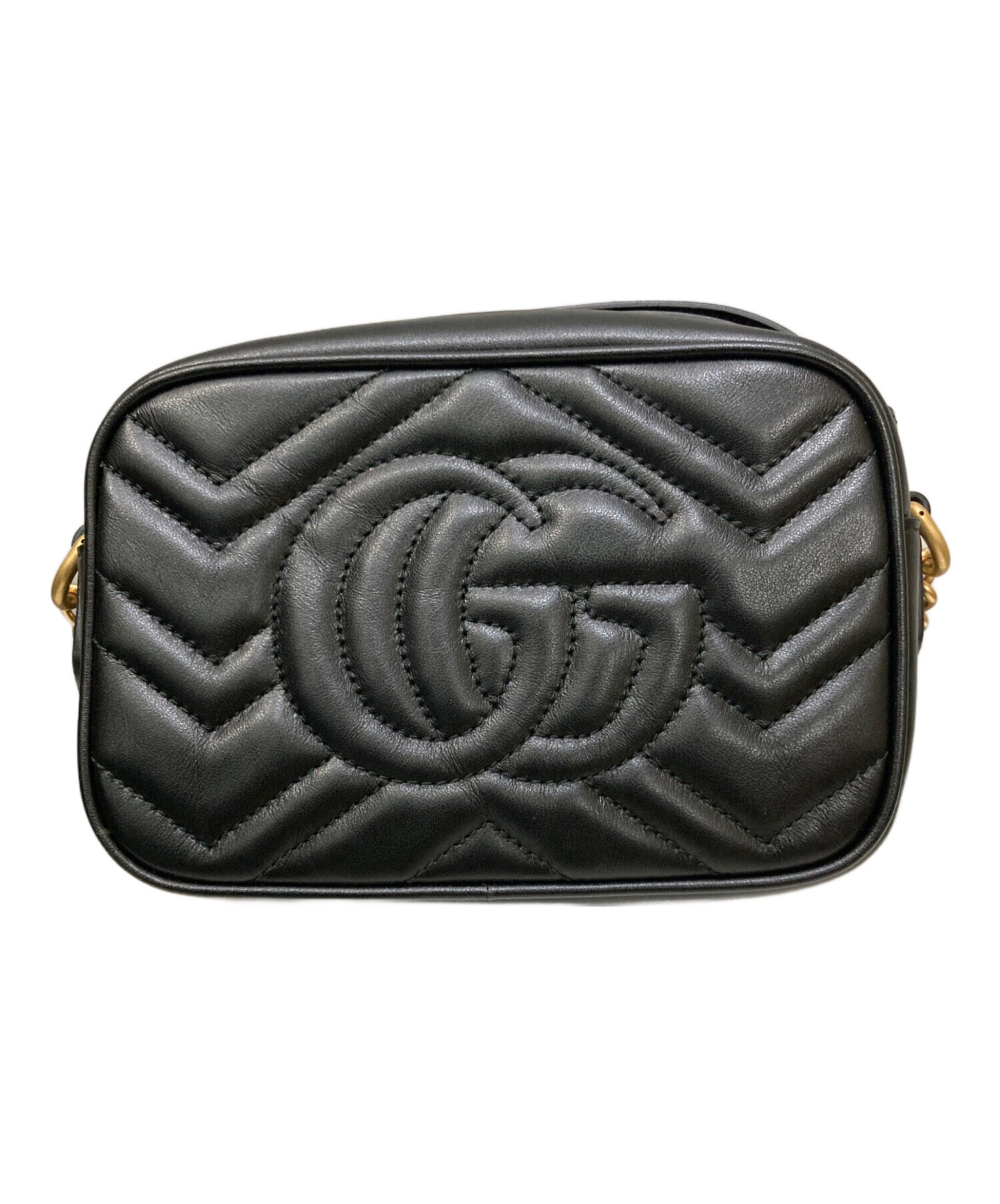 中古・古着通販】GUCCI (グッチ) GGマーモント キルティングチェーン