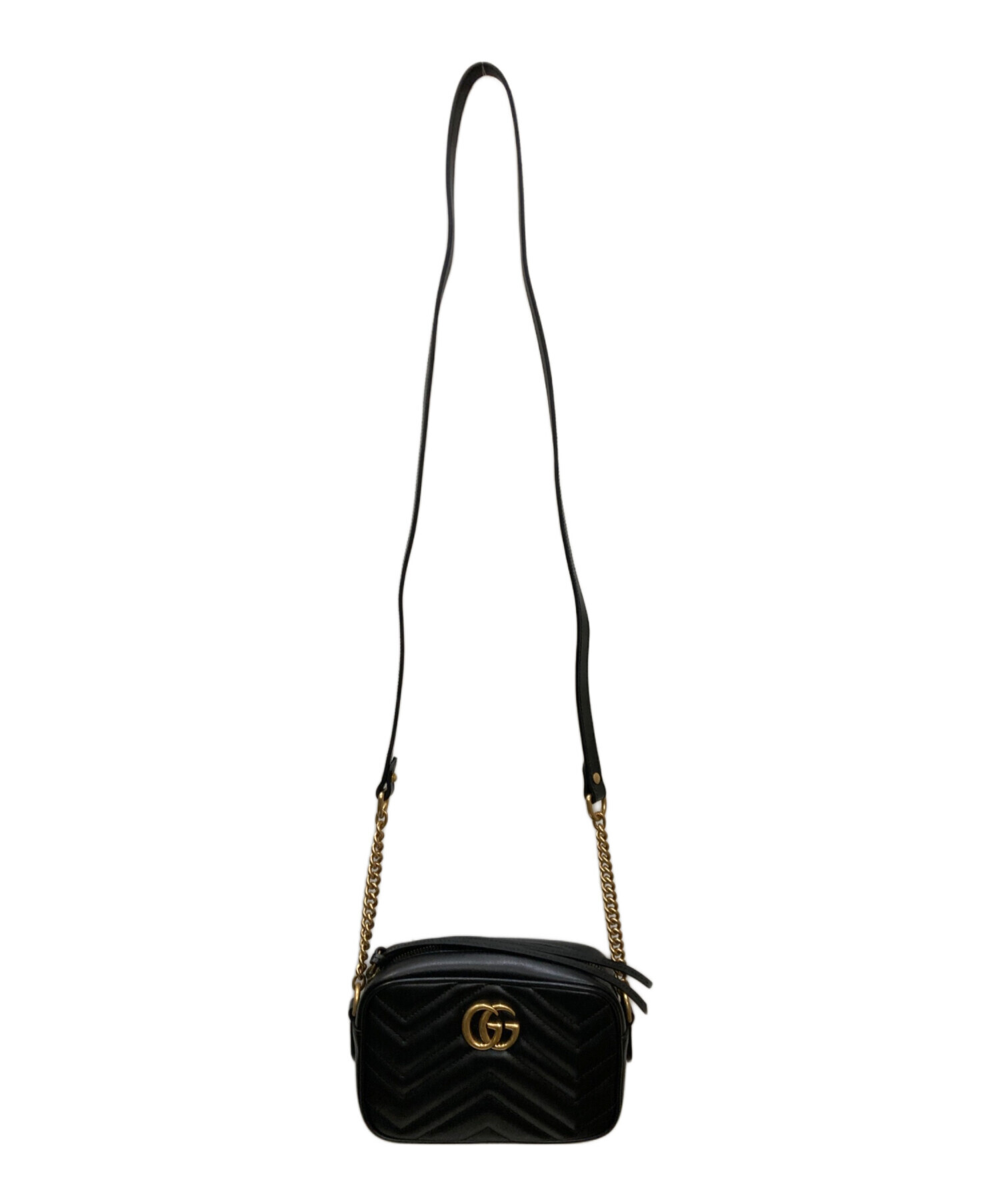 中古・古着通販】GUCCI (グッチ) GGマーモント キルティングチェーン