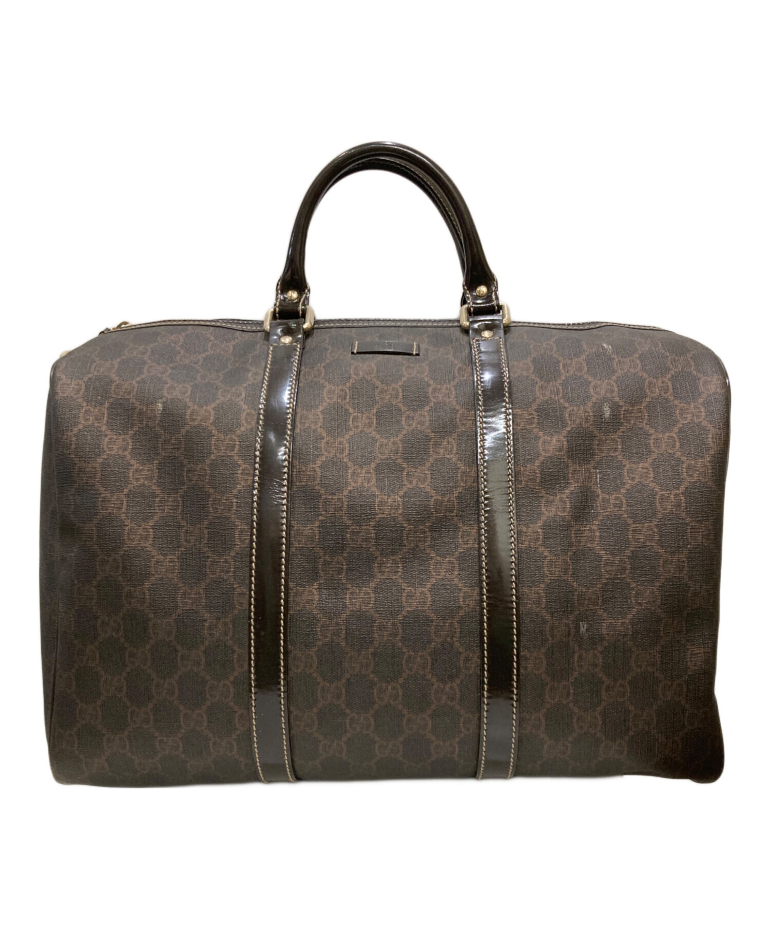 中古・古着通販】GUCCI (グッチ) GGボストンバッグ ブラウン｜ブランド