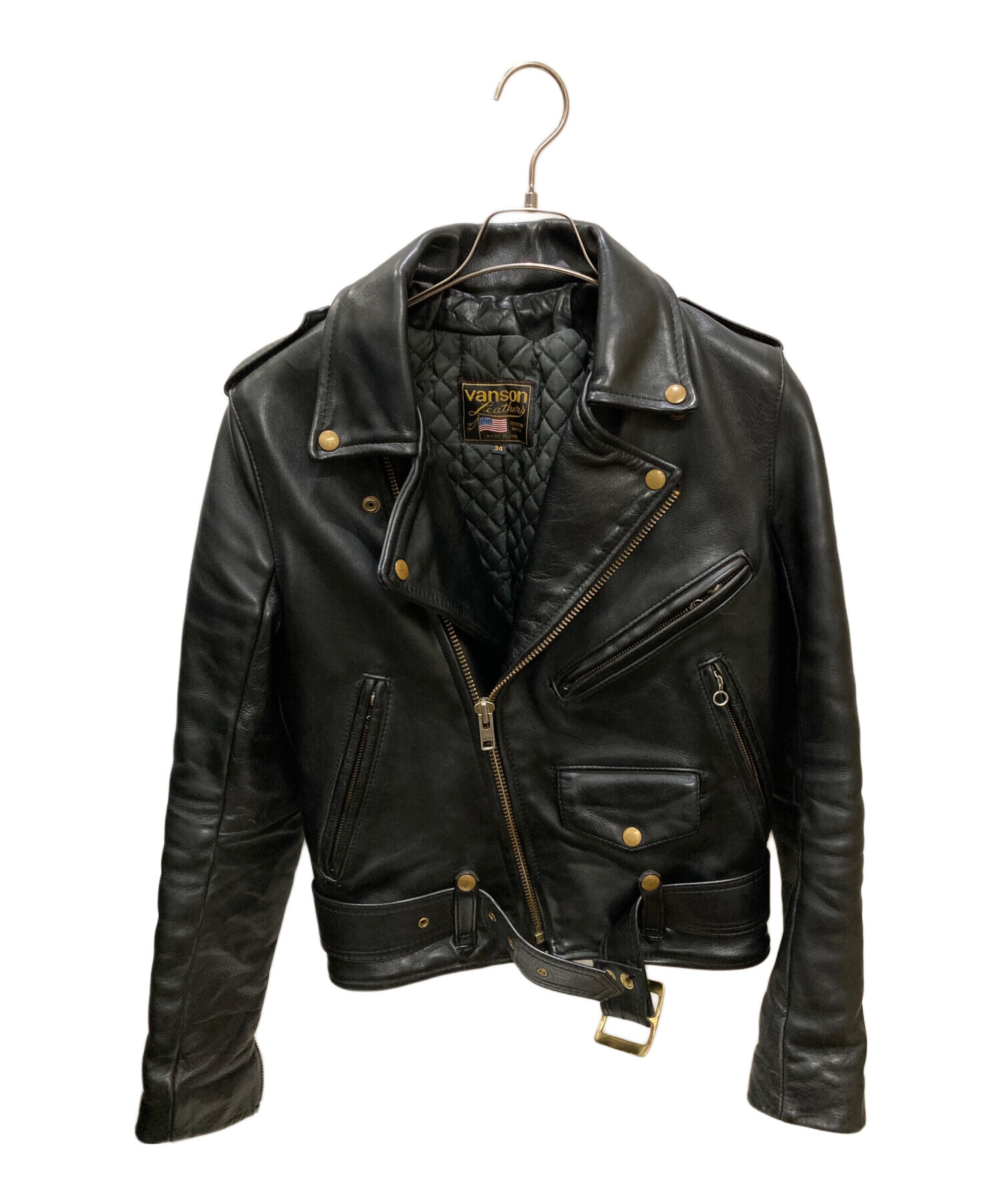 中古・古着通販】VANSON (バンソン) C2 ダブルライダースジャケット 