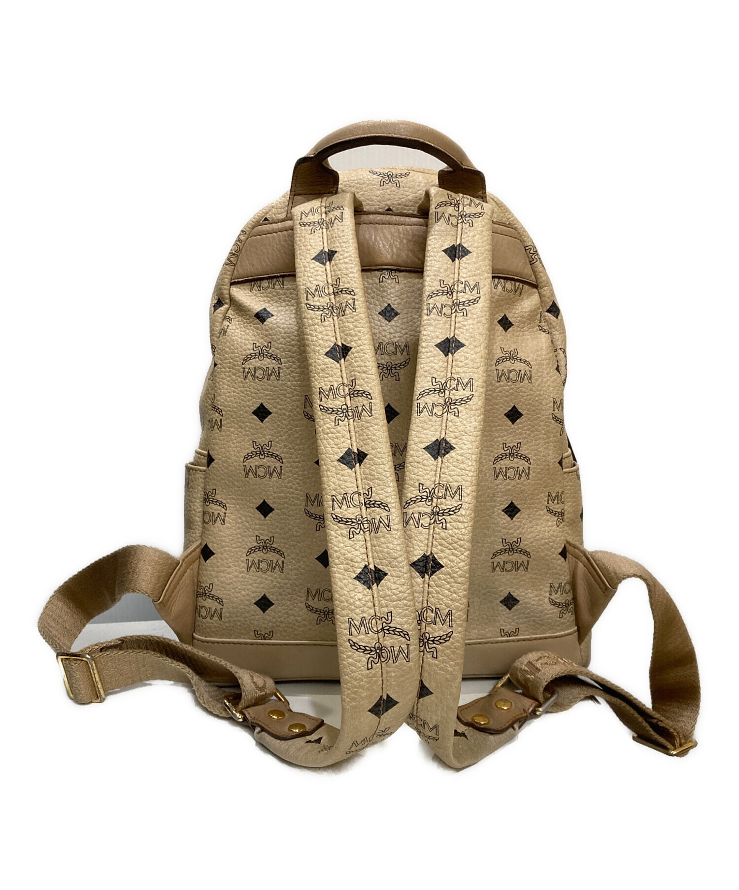 中古・古着通販】MCM (エムシーエム) リュック ベージュ｜ブランド