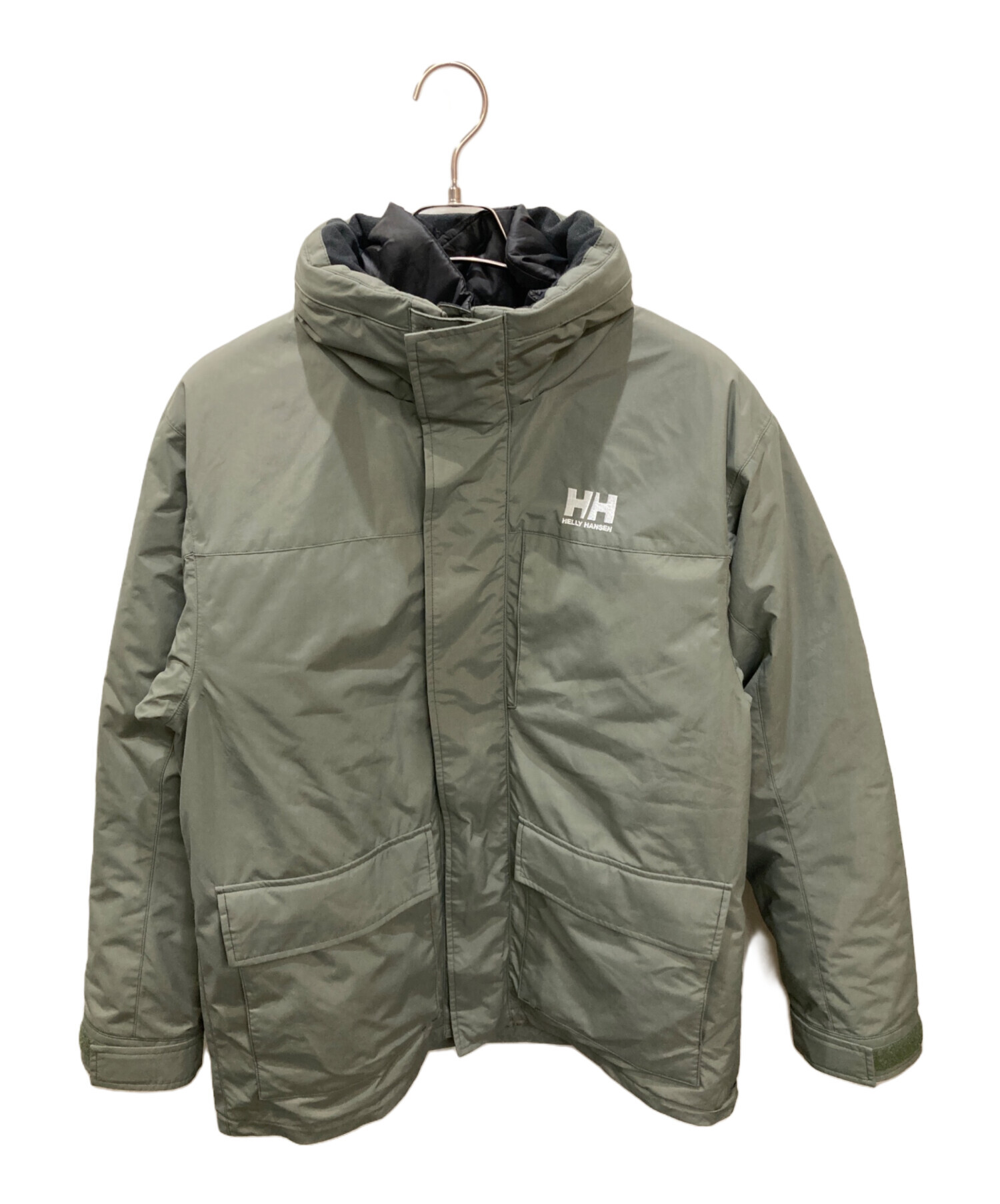 HH Helly Hansen ダウンジャケット カーキ 中古・古着通販】HELLY HANSEN (ヘリーハンセン) 3WAYダウン