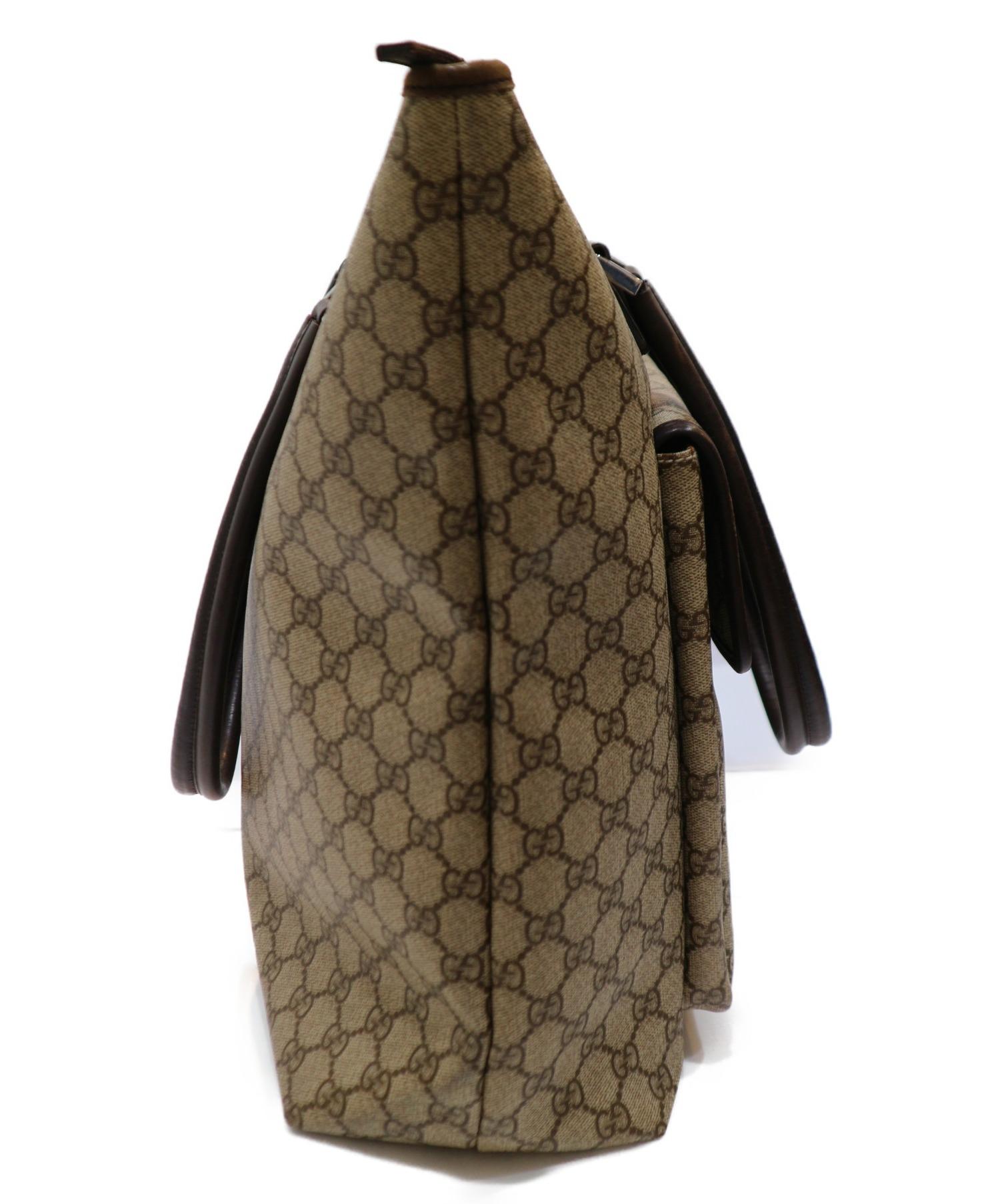中古・古着通販】GUCCI (グッチ) トートバッグ ベージュ GGプラス