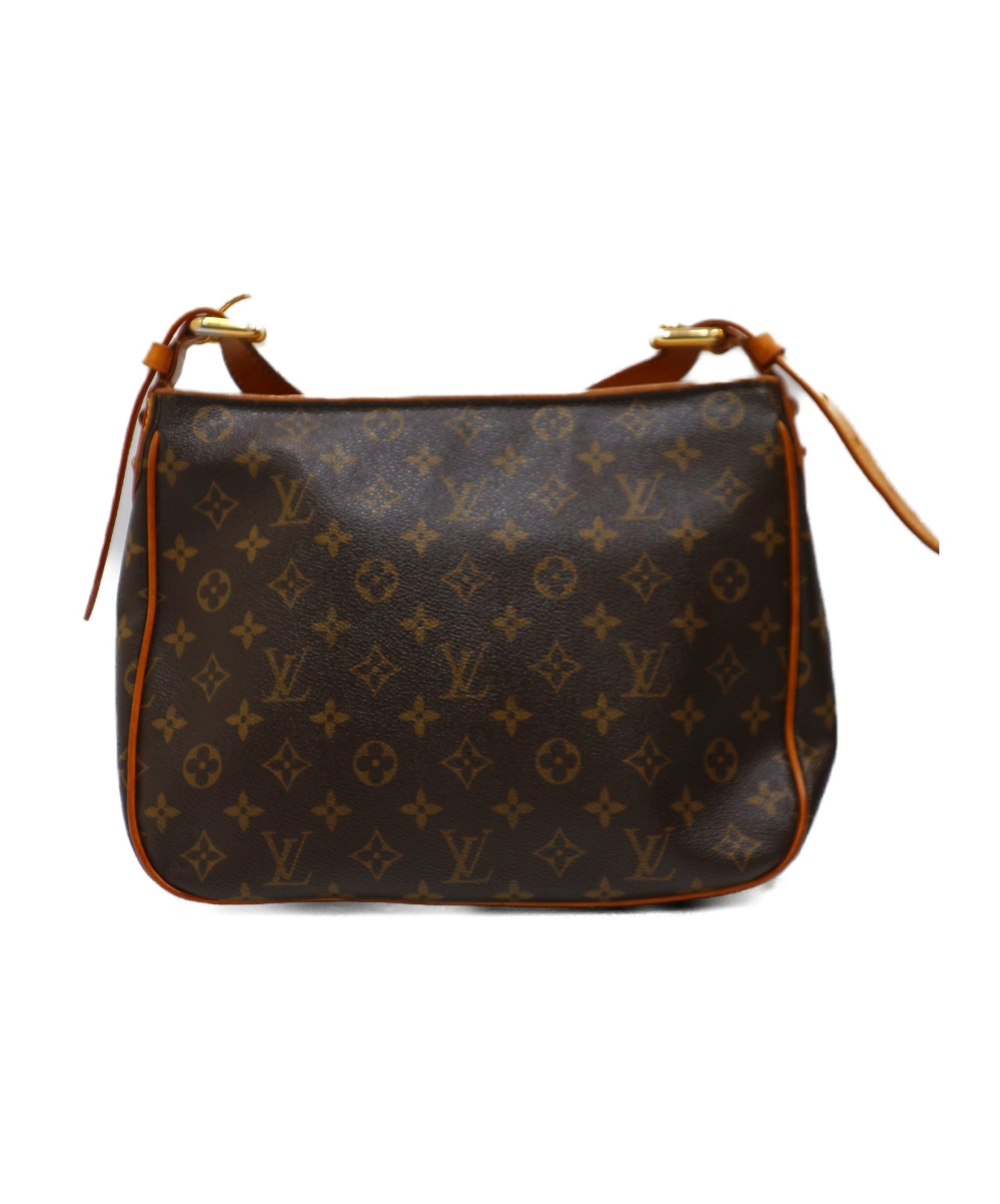 LOUIS VUITTON◆ハドソンGM_モノグラム・キャンバス_BRW/PVC/BRW バッグLOUIS VUITTON ルイ ヴィトン モノグラム