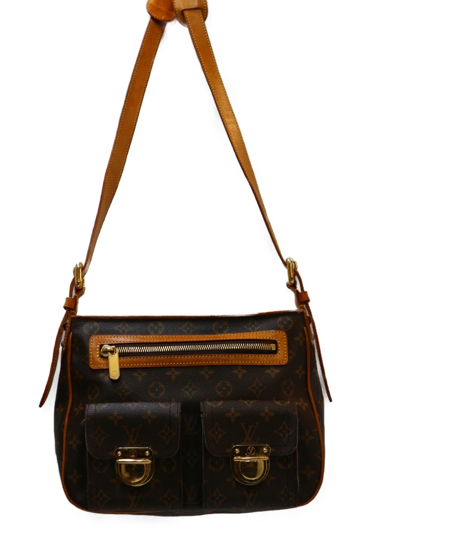 Louis Vuitton　ルイヴィトン モノグラム ハドソンGM 中古・古着通販】LOUIS VUITTON (ルイヴィトン) ハドソンGM ブラウン