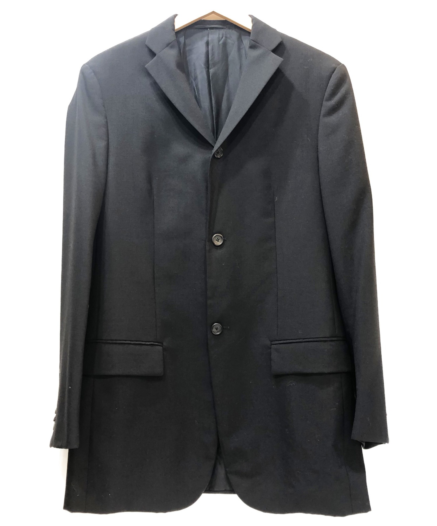 JIL SANDER ジルサンダー スーツ 黒 ブラック セットアップ 上下 中古・古着通販】JIL SANDER (ジルサンダー) セットアップスーツ