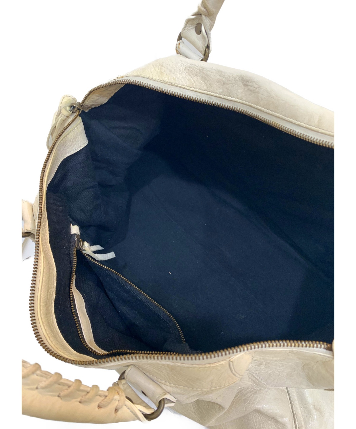 中古・古着通販】BALENCIAGA (バレンシアガ) ハンドバッグ ホワイト