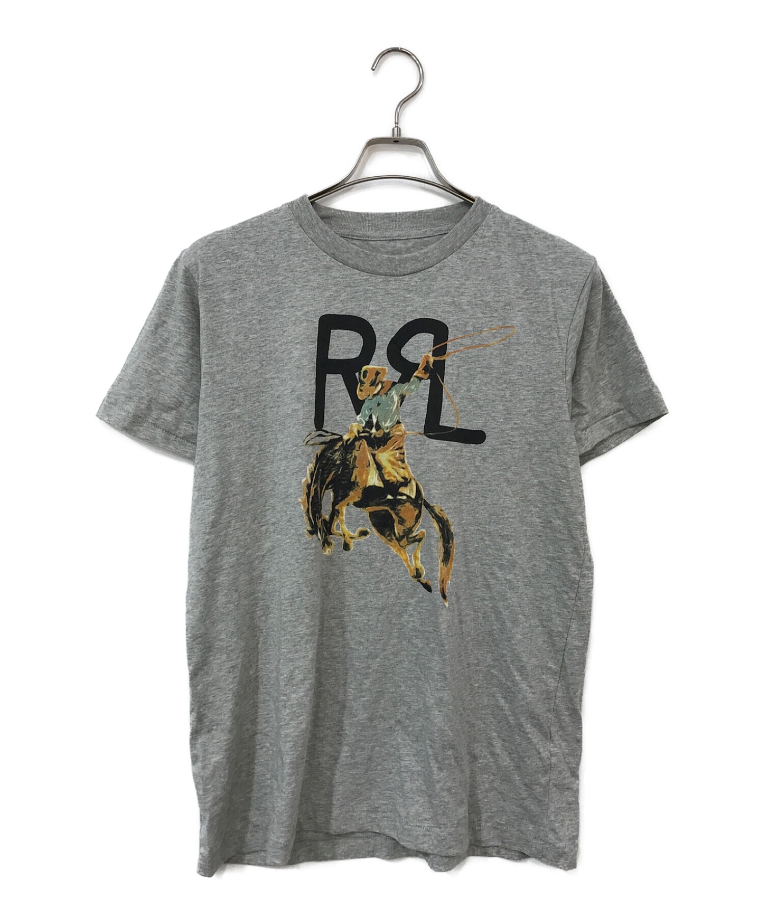 中古・古着通販】RRL (ダブルアールエル) カウボーイロゴTシャツ  